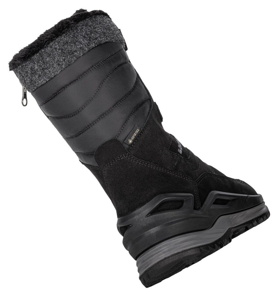 Lowa Barina EVO GTX (Veloursleder, wasserdicht) schwarz/anthrazit Damen Winterstiefel – Bild 2 von 5