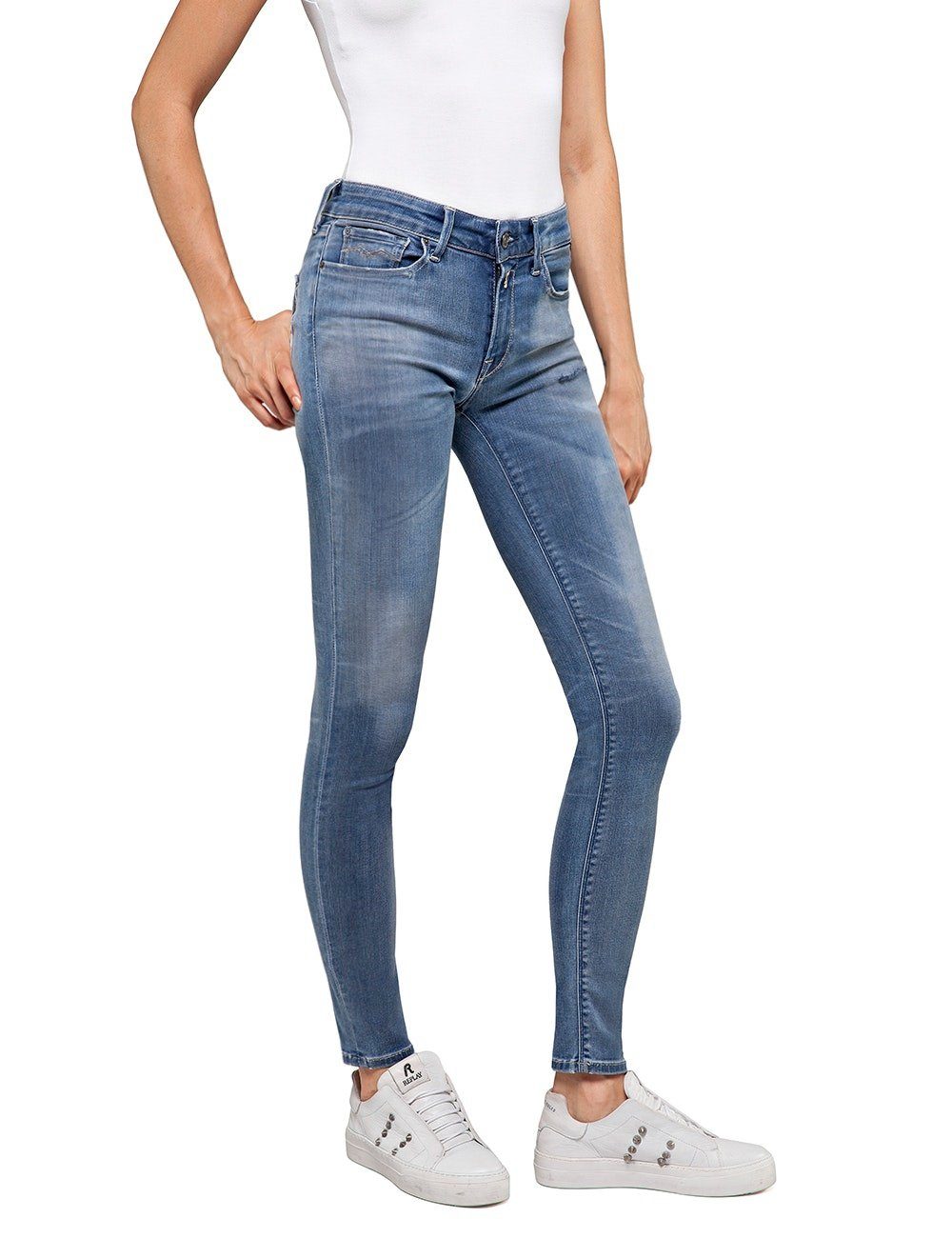 Replay Skinny-fit-Jeans NEW LUZ mit Stretch Jeanshose