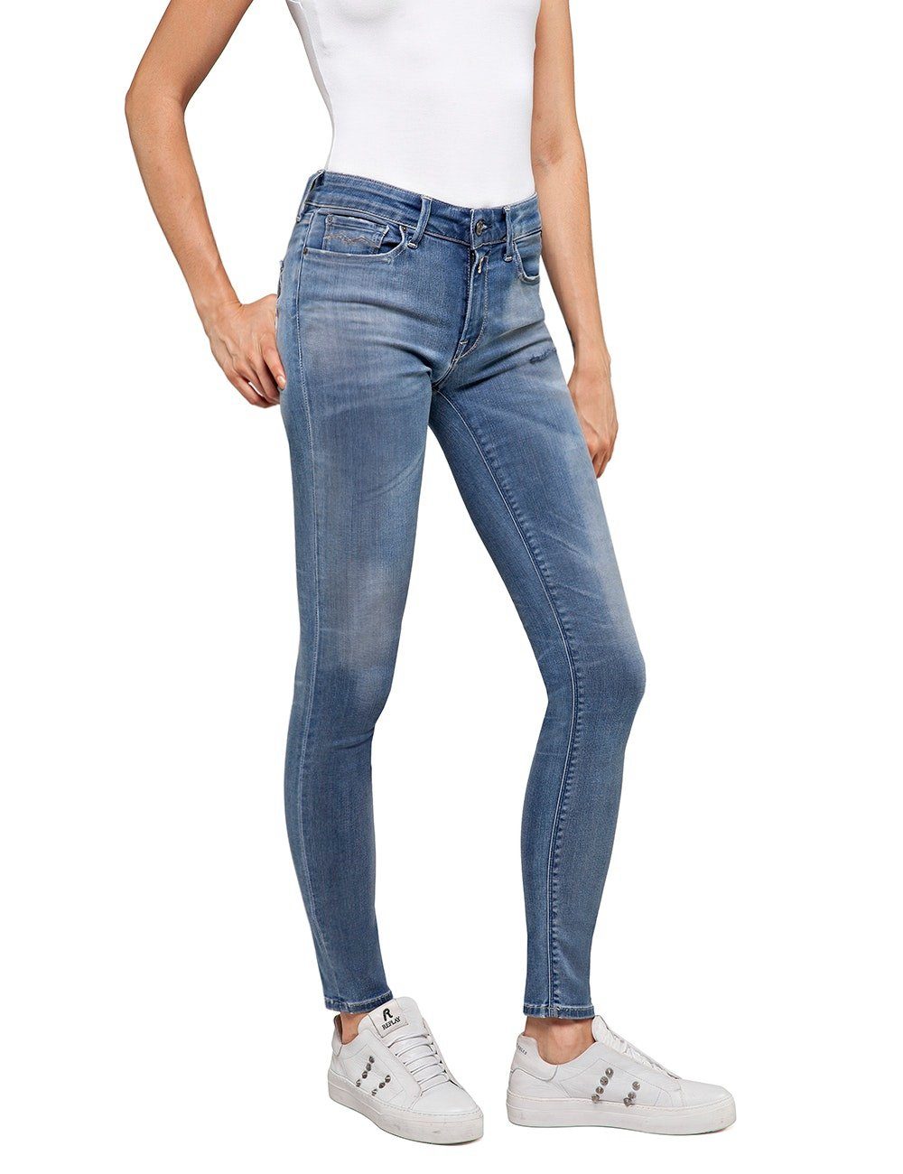 Replay Skinny-fit-Jeans NEW LUZ Jeanshose mit Stretch günstig online kaufen