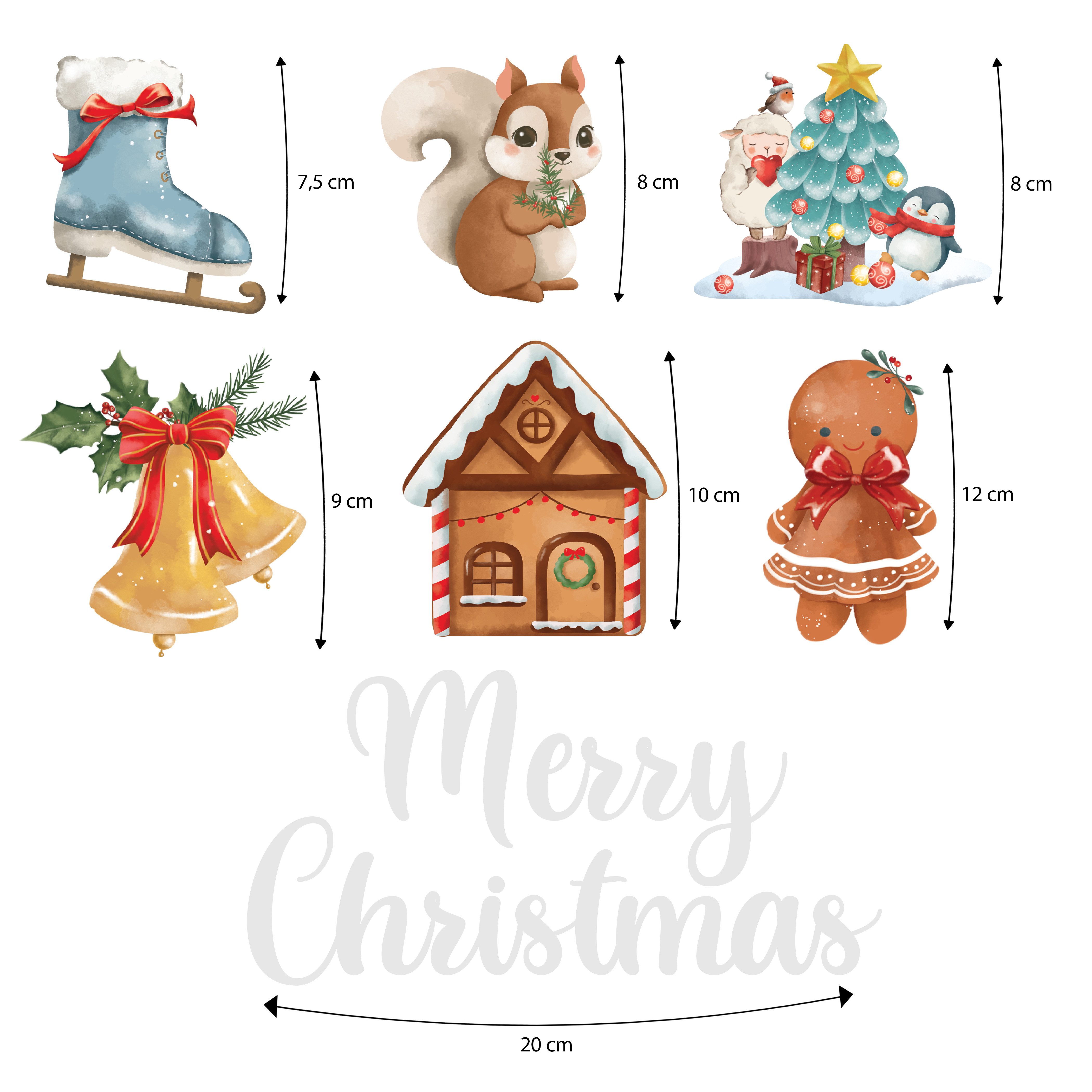 Nordstern Fensterbild Weihnachtsdeko für Innen, Statisch haftende Winter Fensterdeko Aufkleber – Bild 5 von 5