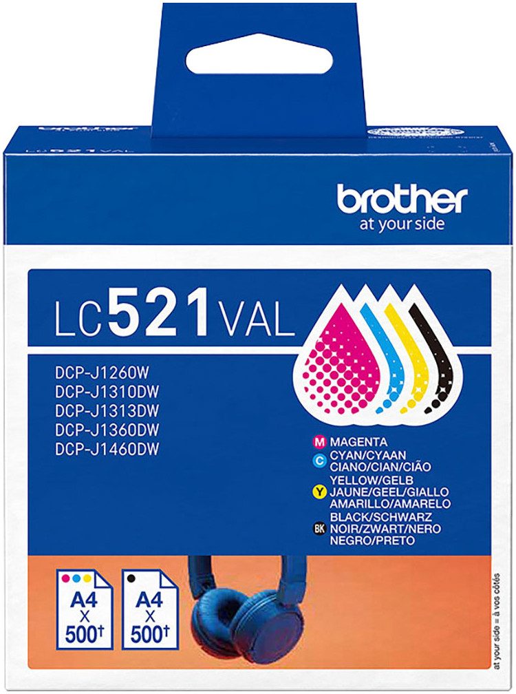 Brother LC521VAL Tintenpatrone (Set)