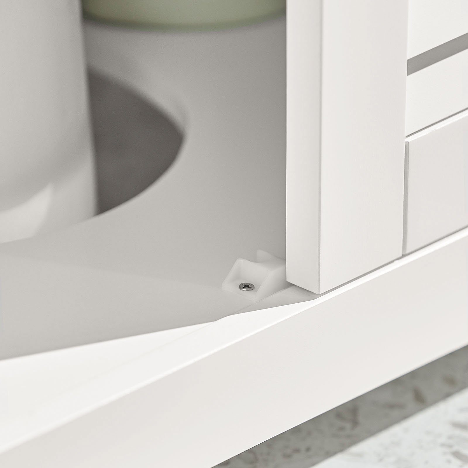 2 Türen SoBuy Waschbeckenunterschrank Unterschrank mit FRG237 weiß