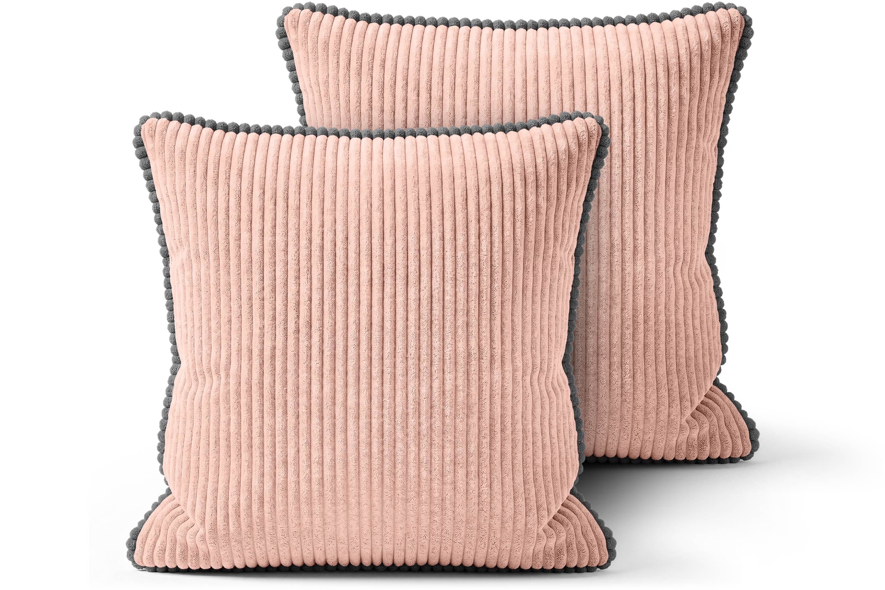 Amilian Dekokissen Sofakissen Couchkissen mit Füllung, 2er-Set, weich und formstabil