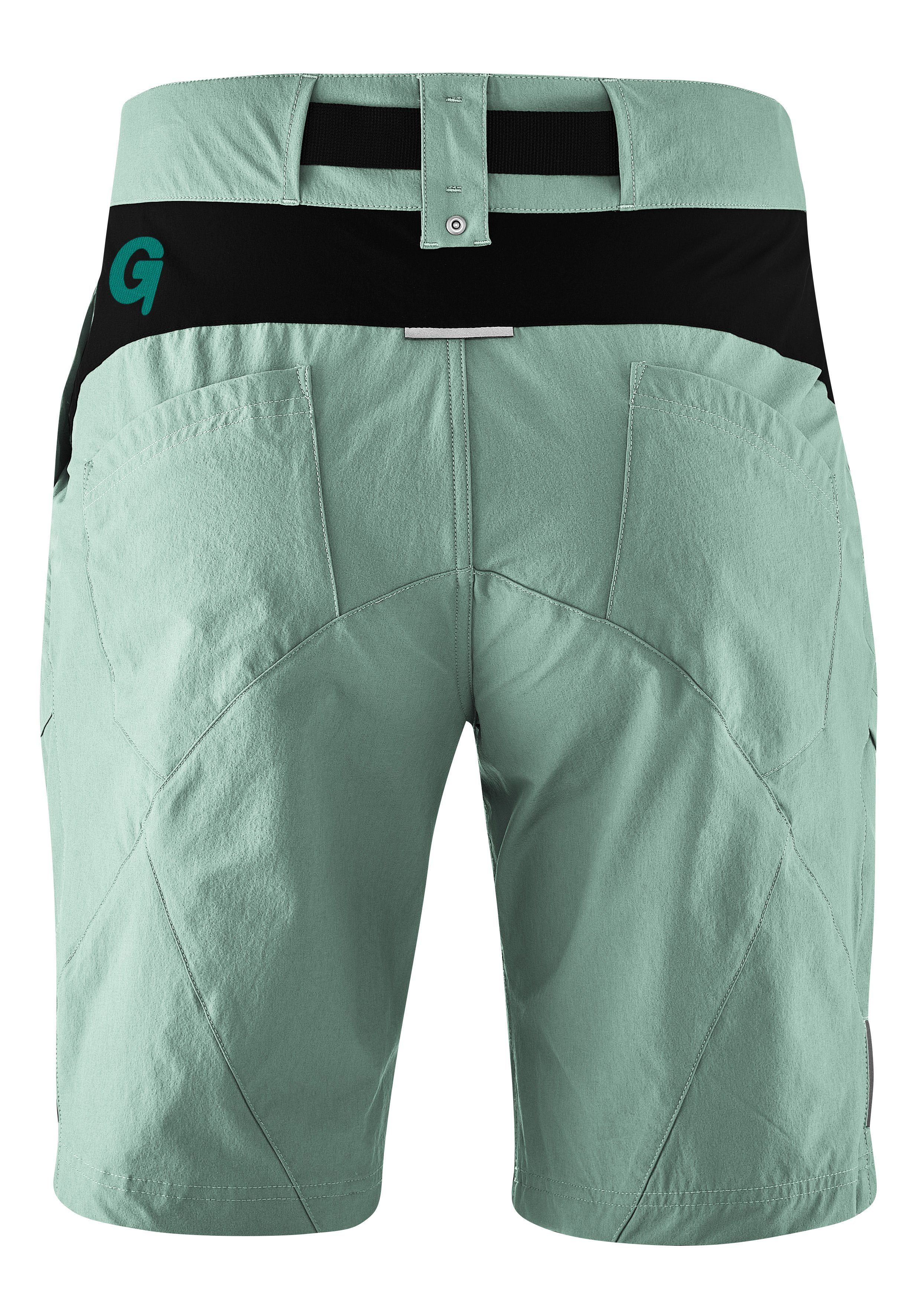 Gonso Fahrradhose Arico Basic kurze Herren Radhose mit Sitzpolster, wasserabweisend, inkl. Gürtel