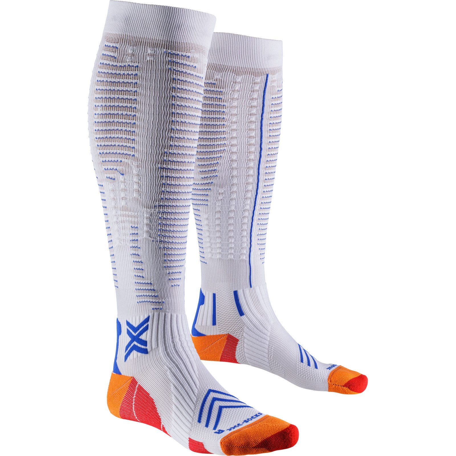 X-Socks Laufsocken Run Expert Effektor OTC white/orange/blue maximale Kompression