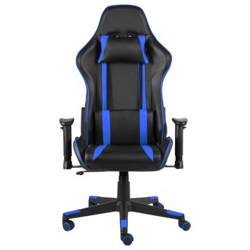 vidaXL Gaming-Stuhl Gaming-Stuhl Drehbar Blau PVC (1 St)
