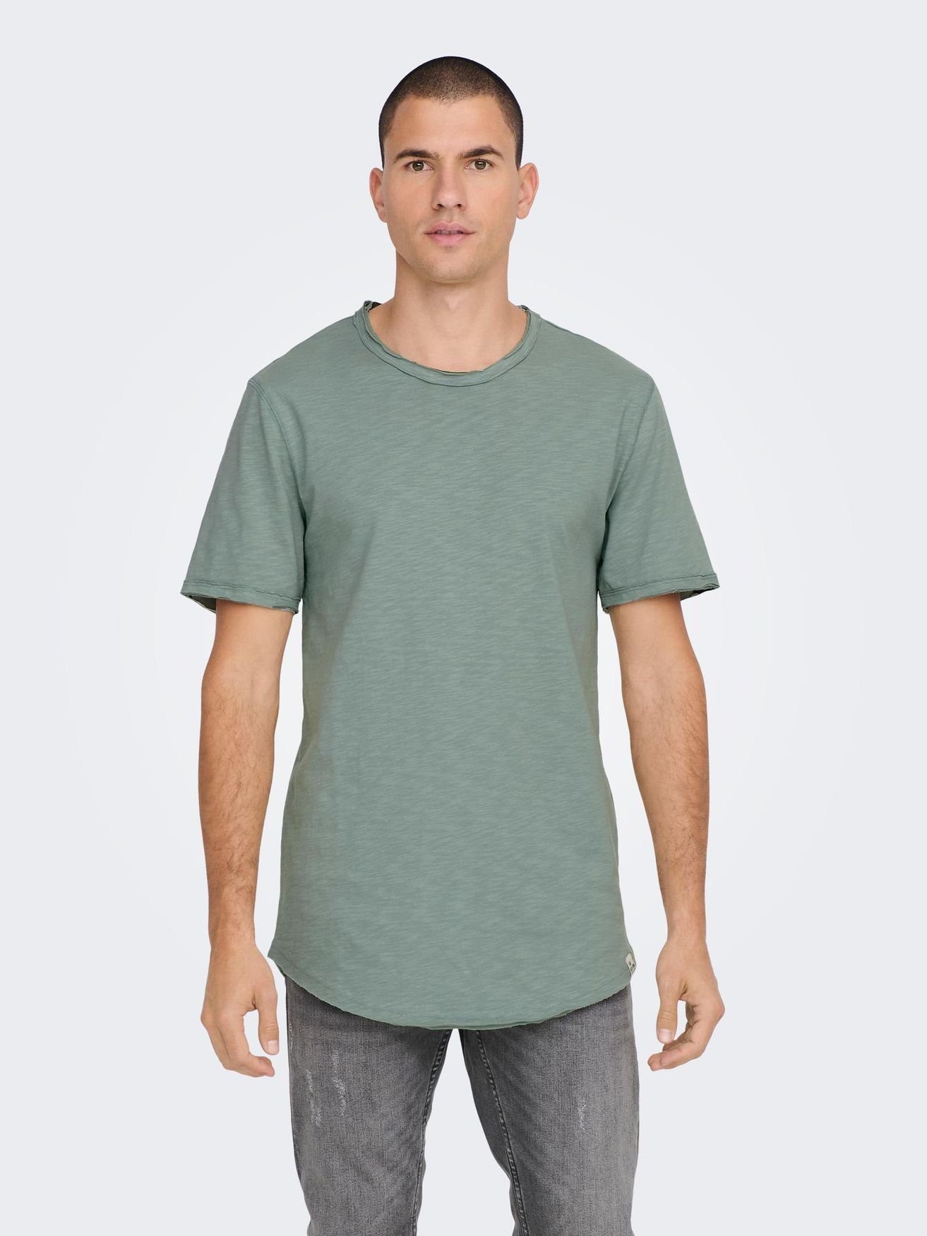 ONLY & SONS T-Shirt Langes Rundhals günstig online kaufen