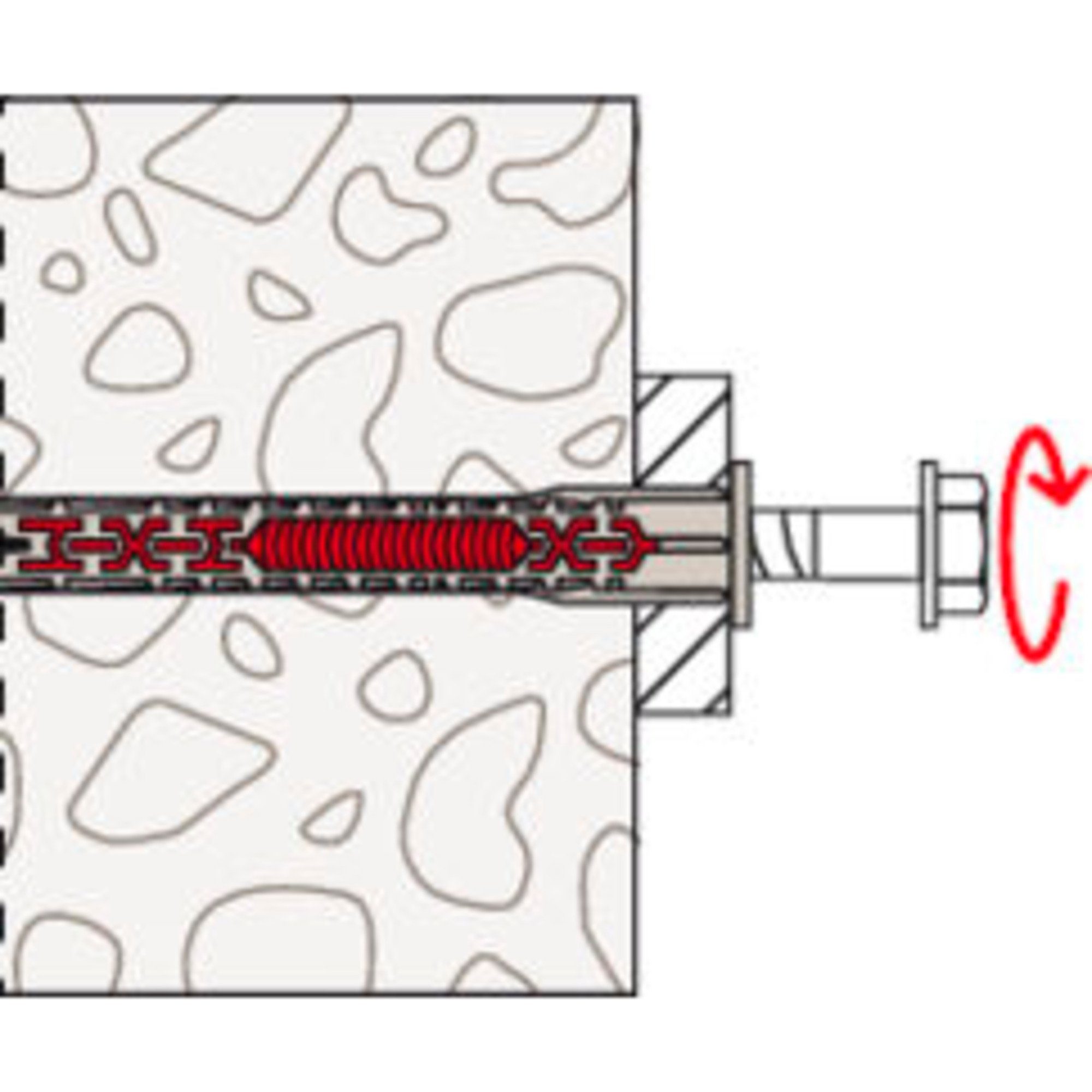 Fischer Universaldübel fischer Langschaftdübel DuoXpand 8x100 FUS, Dübel