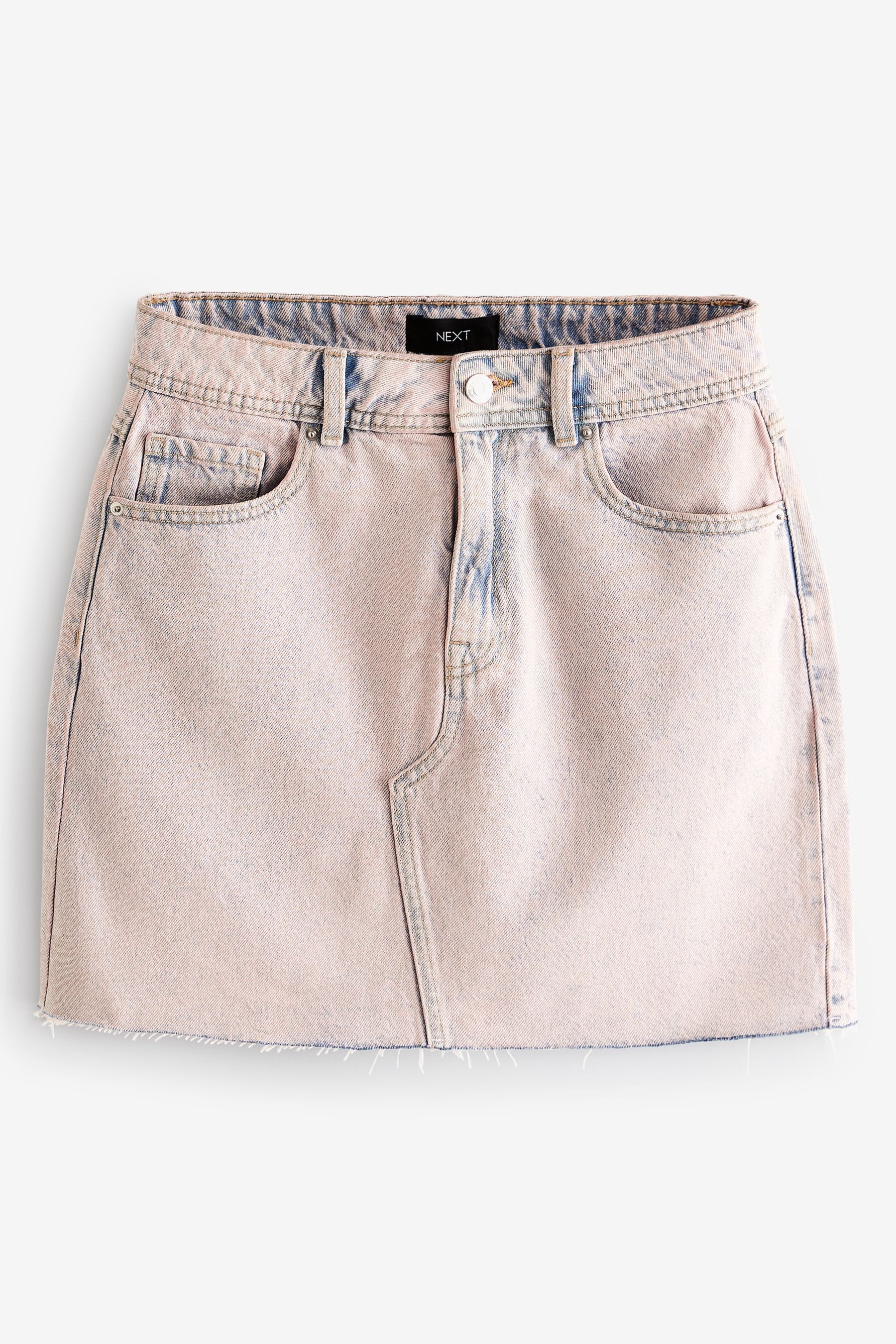 Next Minirock Jeansminirock mit offenem Saum günstig online kaufen