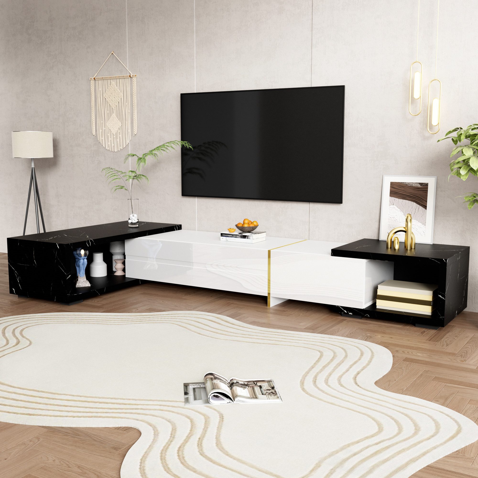 OKWISH Lowboard TV-Schrank mit flexibler Länge günstig online kaufen