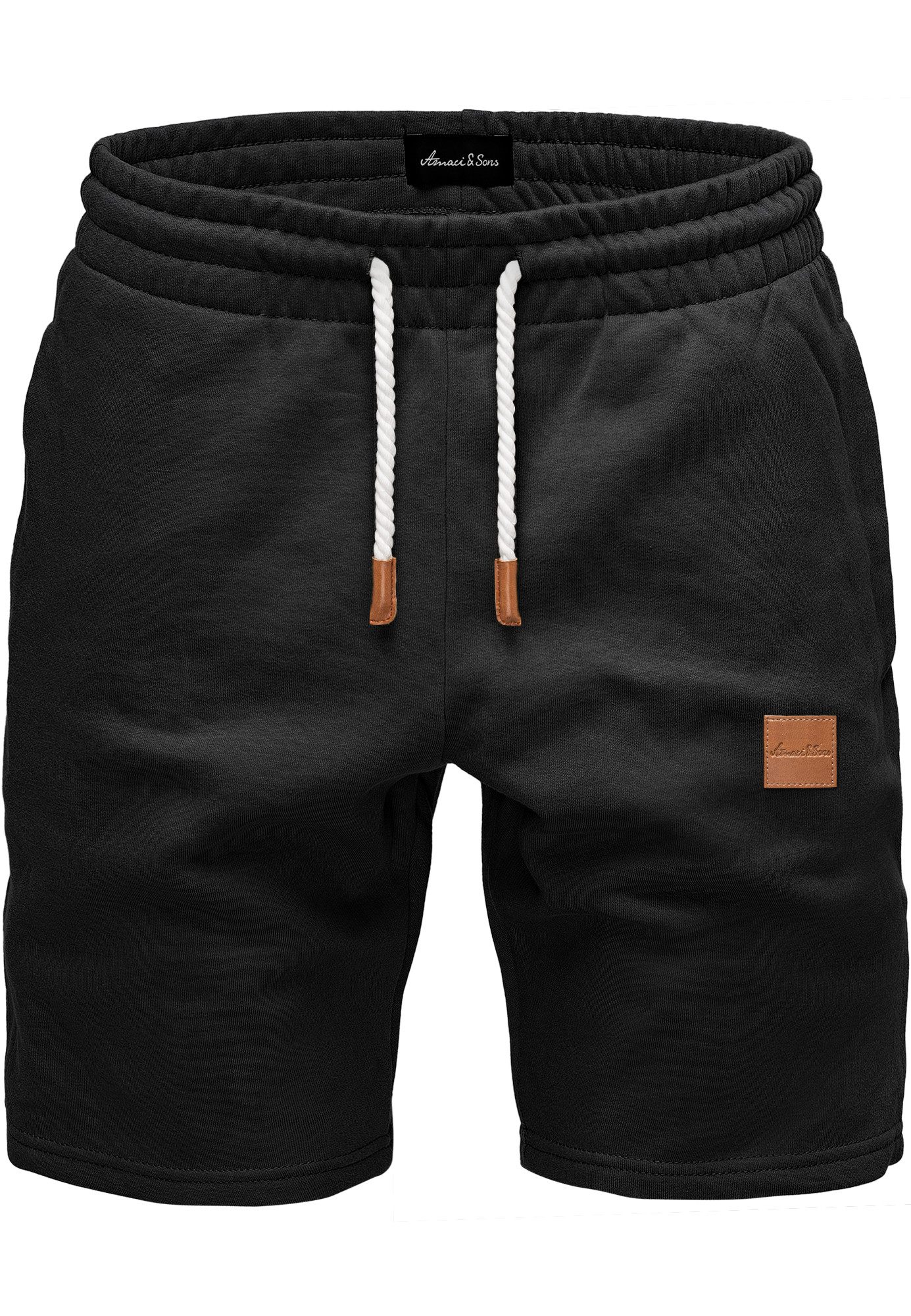 Amaci&Sons Sweatshorts DEVON Shorts Herren Bermuda Sweat Short Hose Regular günstig online kaufen