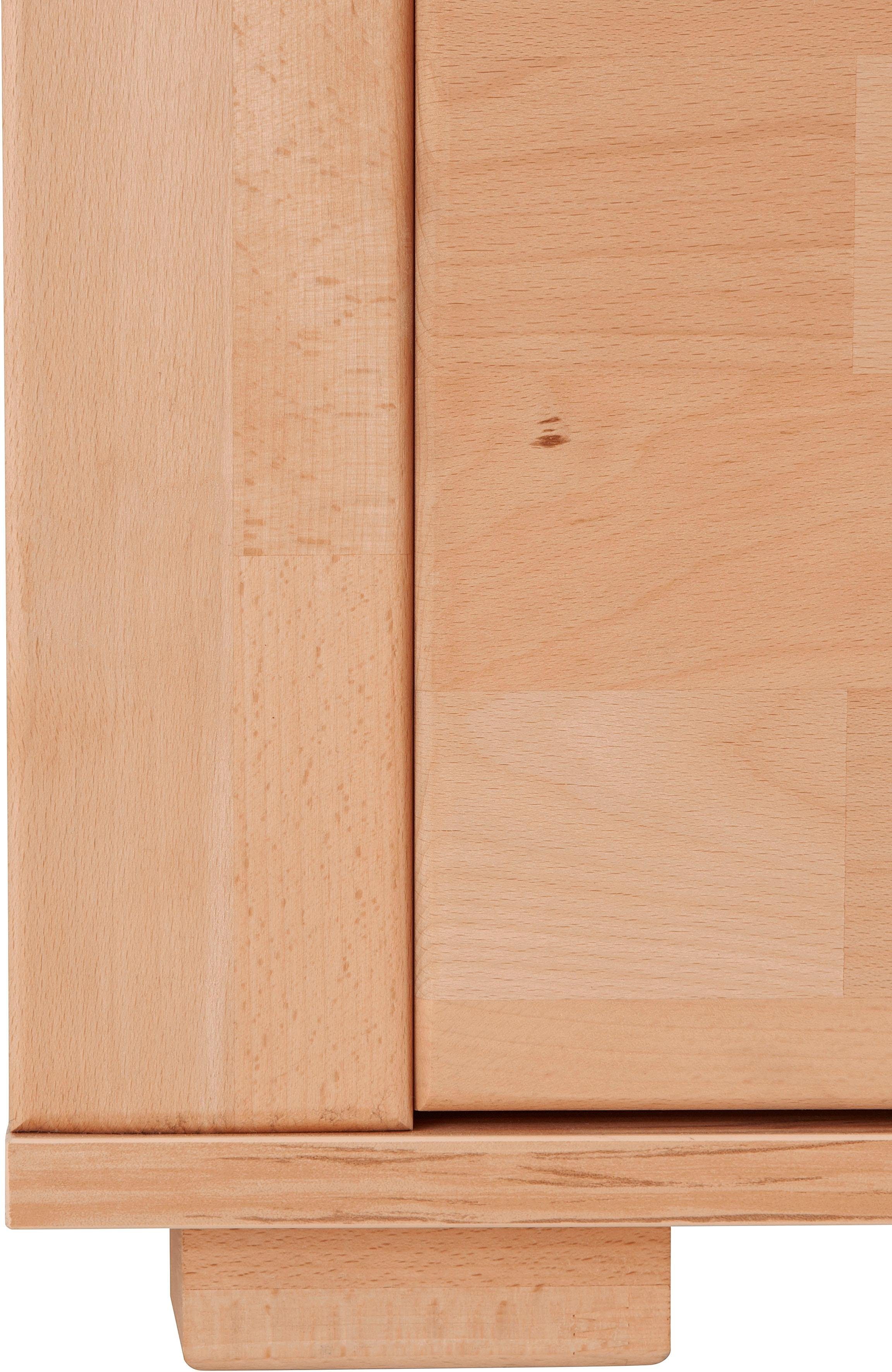 OTTO home Wohnwand Denis, (Set, 4-St), teilmassives Holz