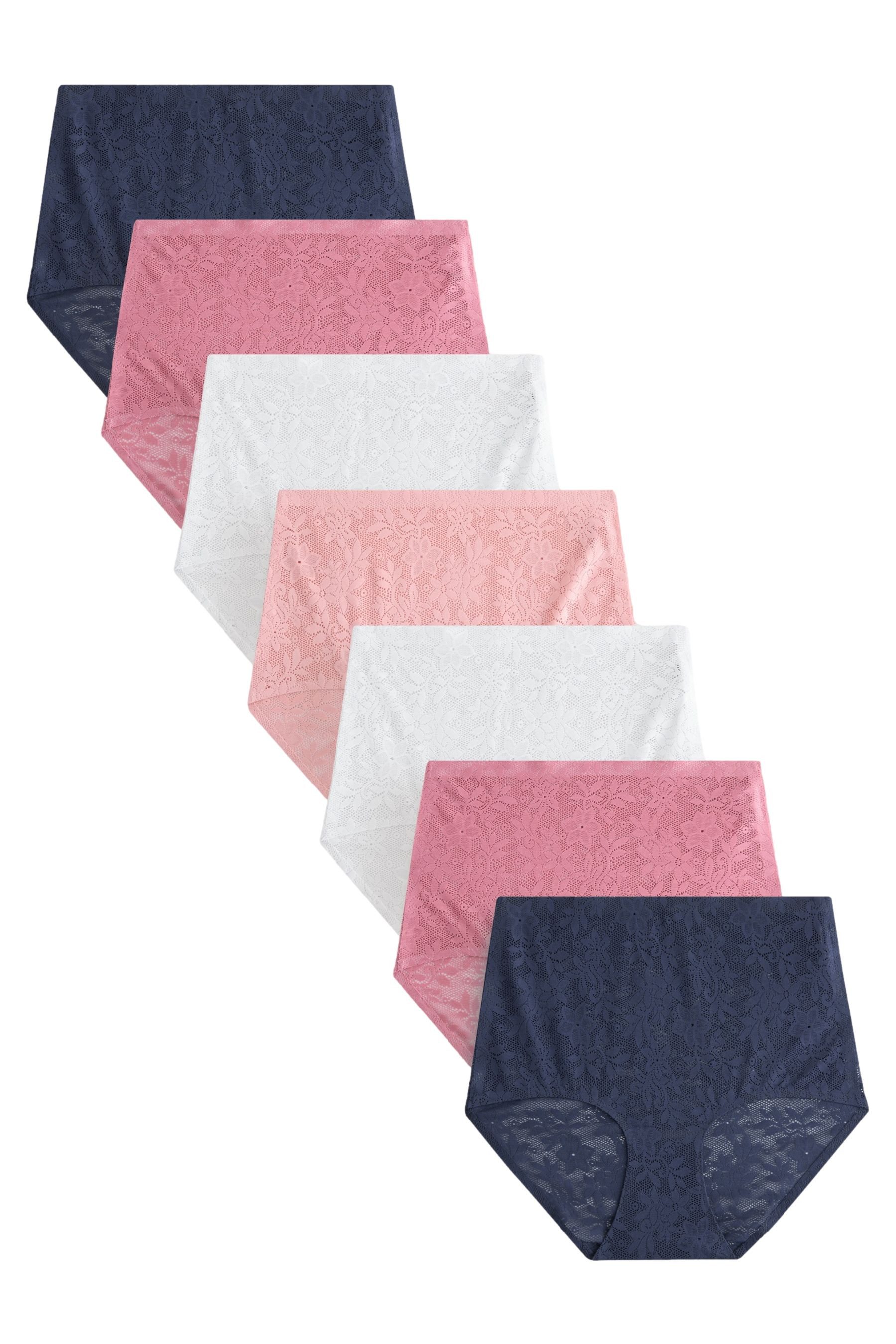 Taillenslip Komfort-Spitzenslips, Slip, 7er-Pack