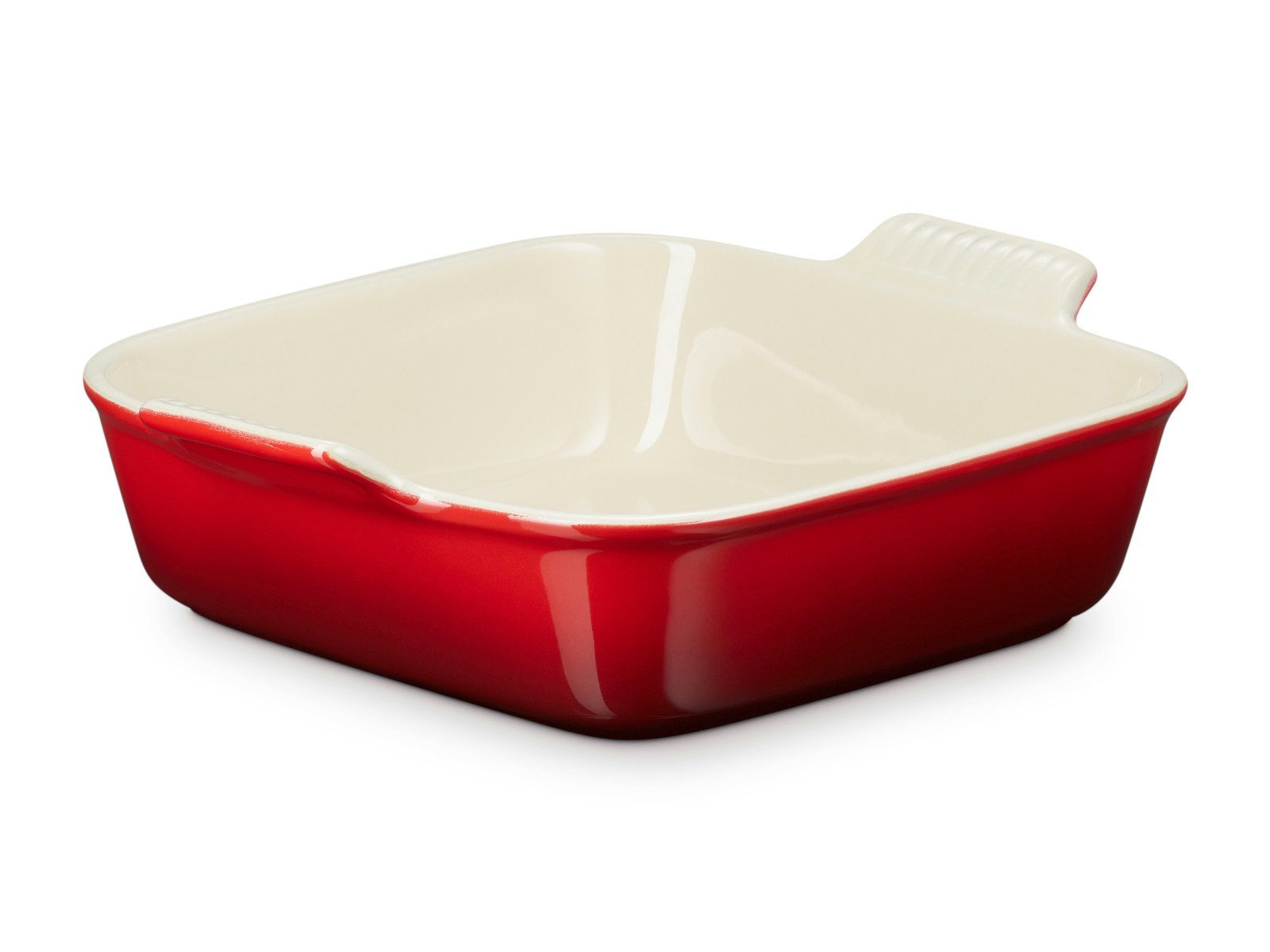 LE CREUSET Auflaufform Auflaufform Tradition quadratisch kirschrot 23cm, Steinzeug