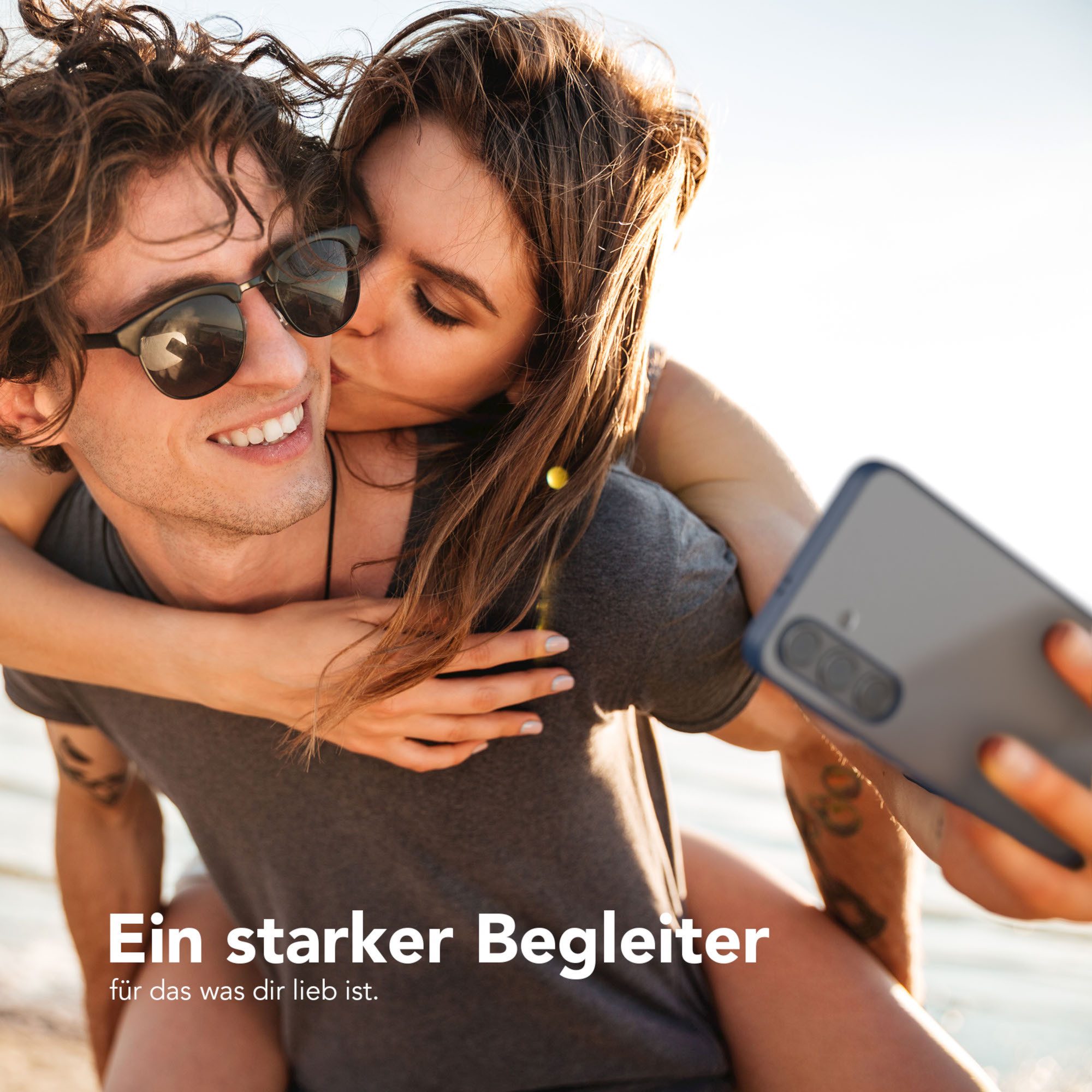 EAZY CASE Handyhülle Bumper Case für Samsung Galaxy S24 6,2 Zoll, Handyhülle Dünn mit Kameraschutz Hybrid Handyhülle Rand Nacht Blau
