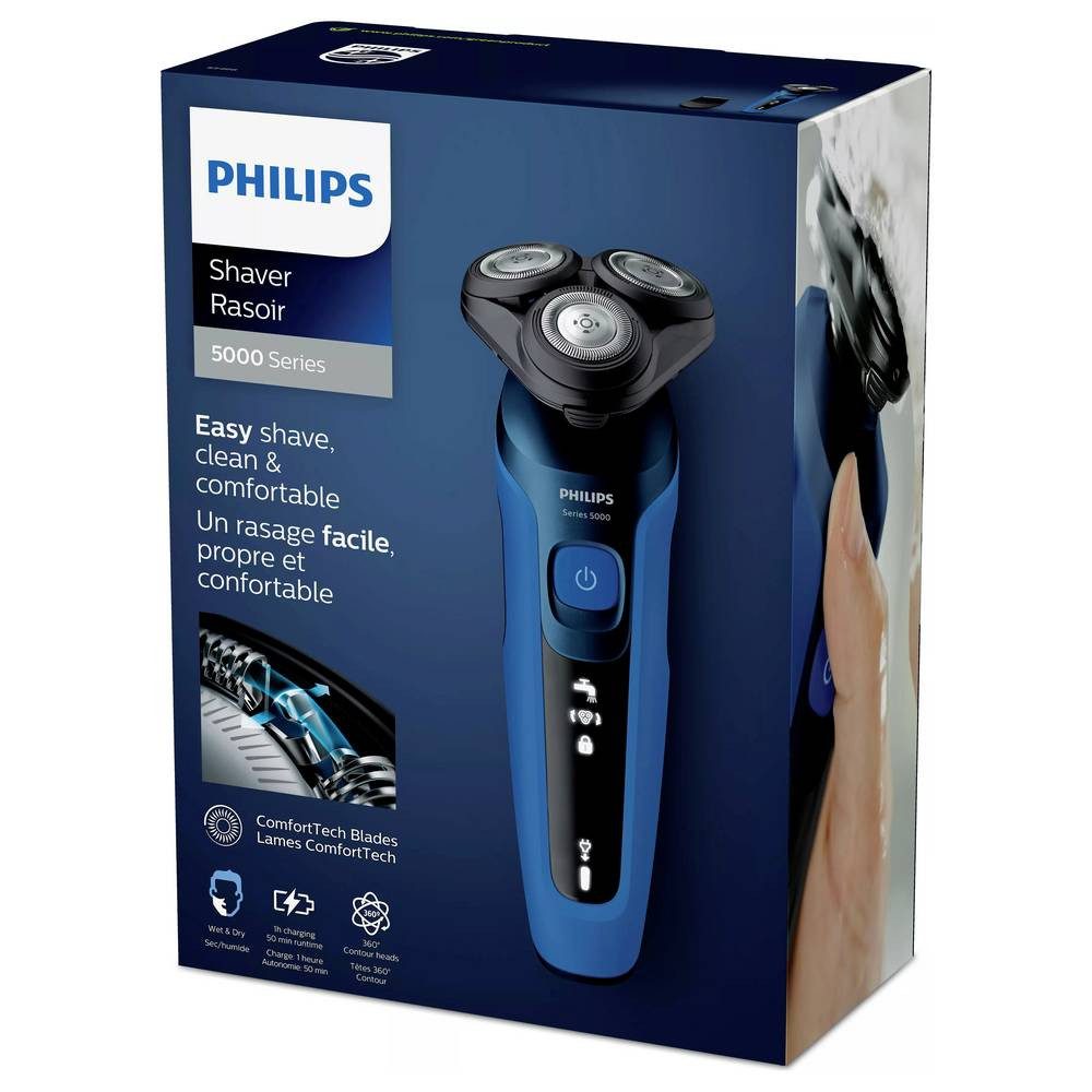 Philips Elektrorasierer S5466/17 Rasierer abwaschbar Dunkel-Blau (matt), abwaschbar