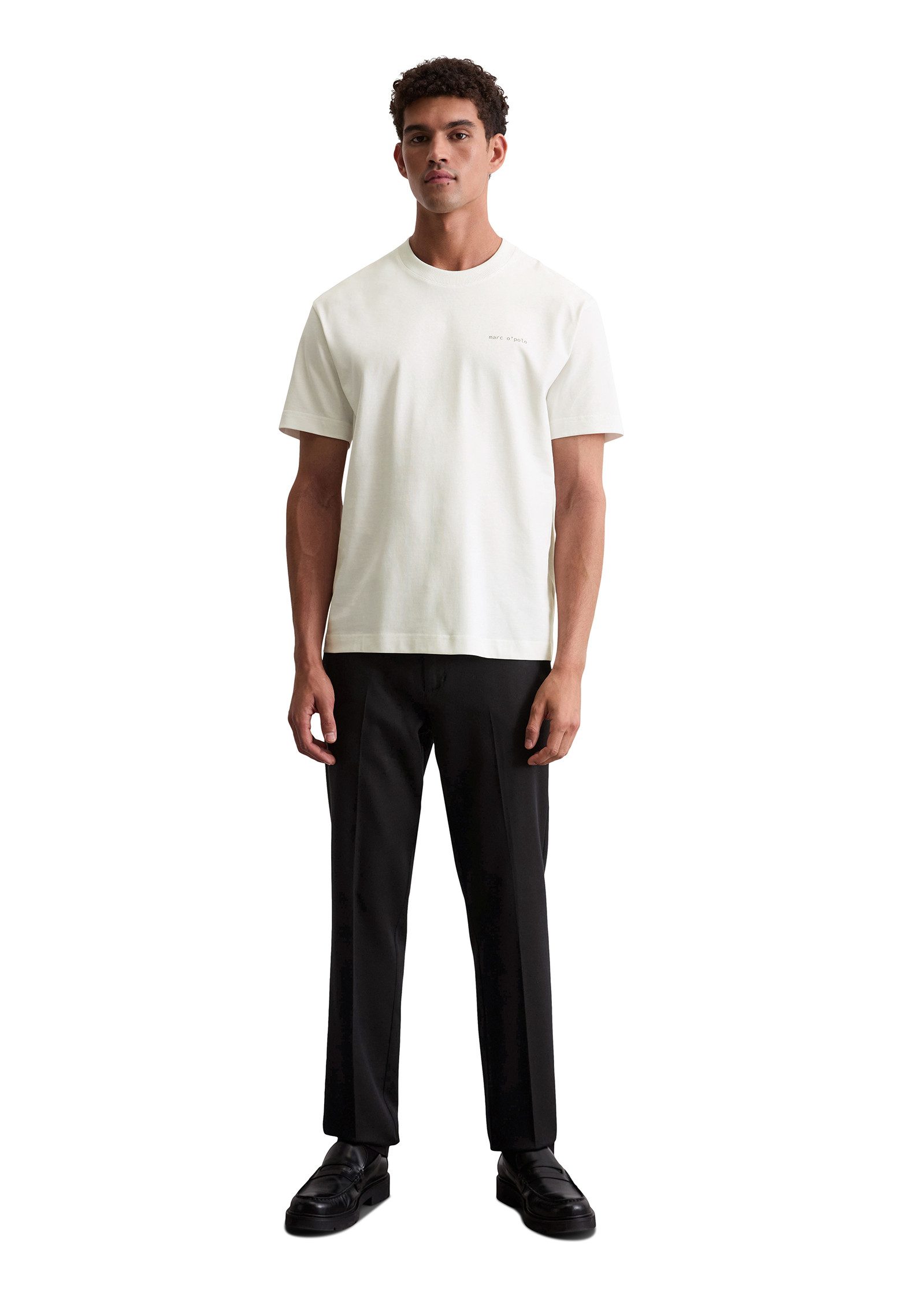 Marc O'Polo T-Shirt relaxed fit, Rundhals, mit Natur-Rückenprint