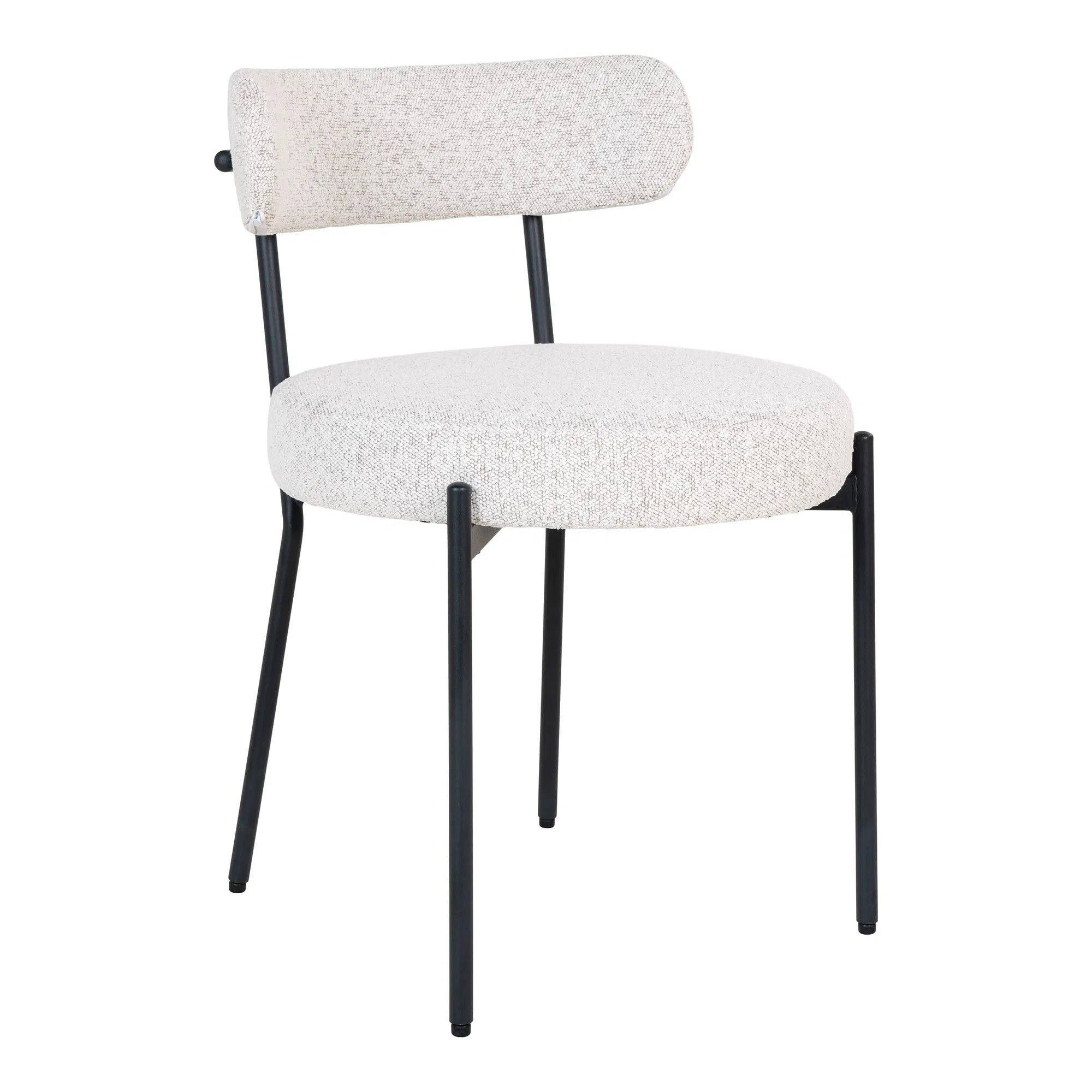 Polsterstuhl Designer Stuhl Siena Bouclé
