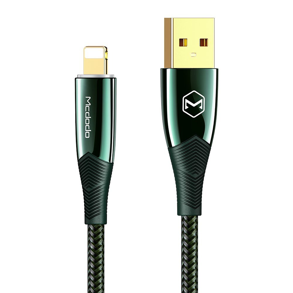mcdodo Mcdodo Shark 3A Ladekabel Nylon Datenkabel Fast Charge für iPhone USB-Kabel, Lightning, (120 cm)