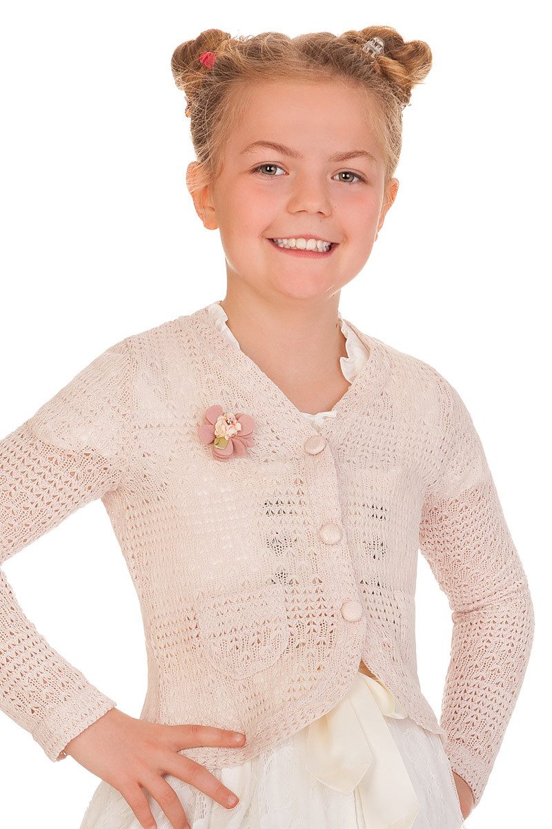 KRÜGER KIDS Trachtenjacke Strickjacke Mädchen - EVA - rosé