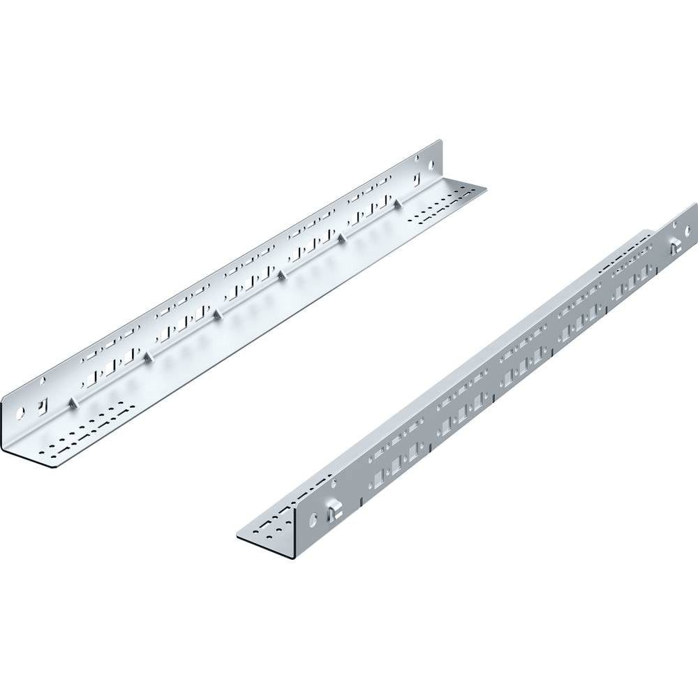 Netzwerkschrank Gleitschienen, Festeinbau, 1 HE, 445 mm 2 Stück