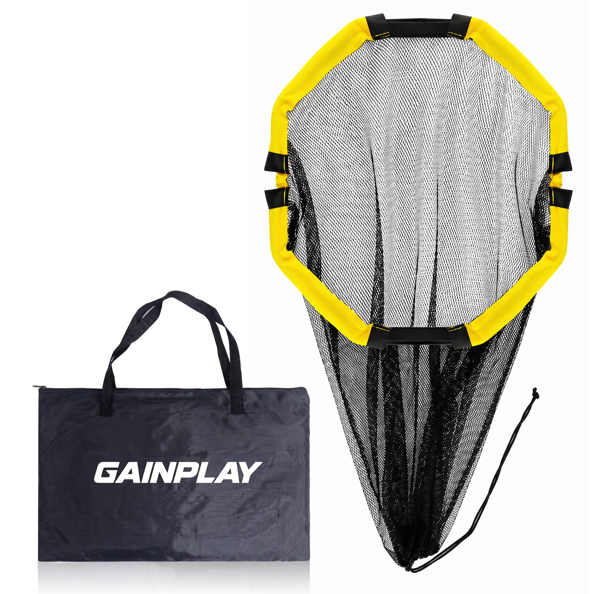 GainPlay Fußballtor GainPlay Fußball 2in1 Zielnetz für Schusstraining & Tragenetz