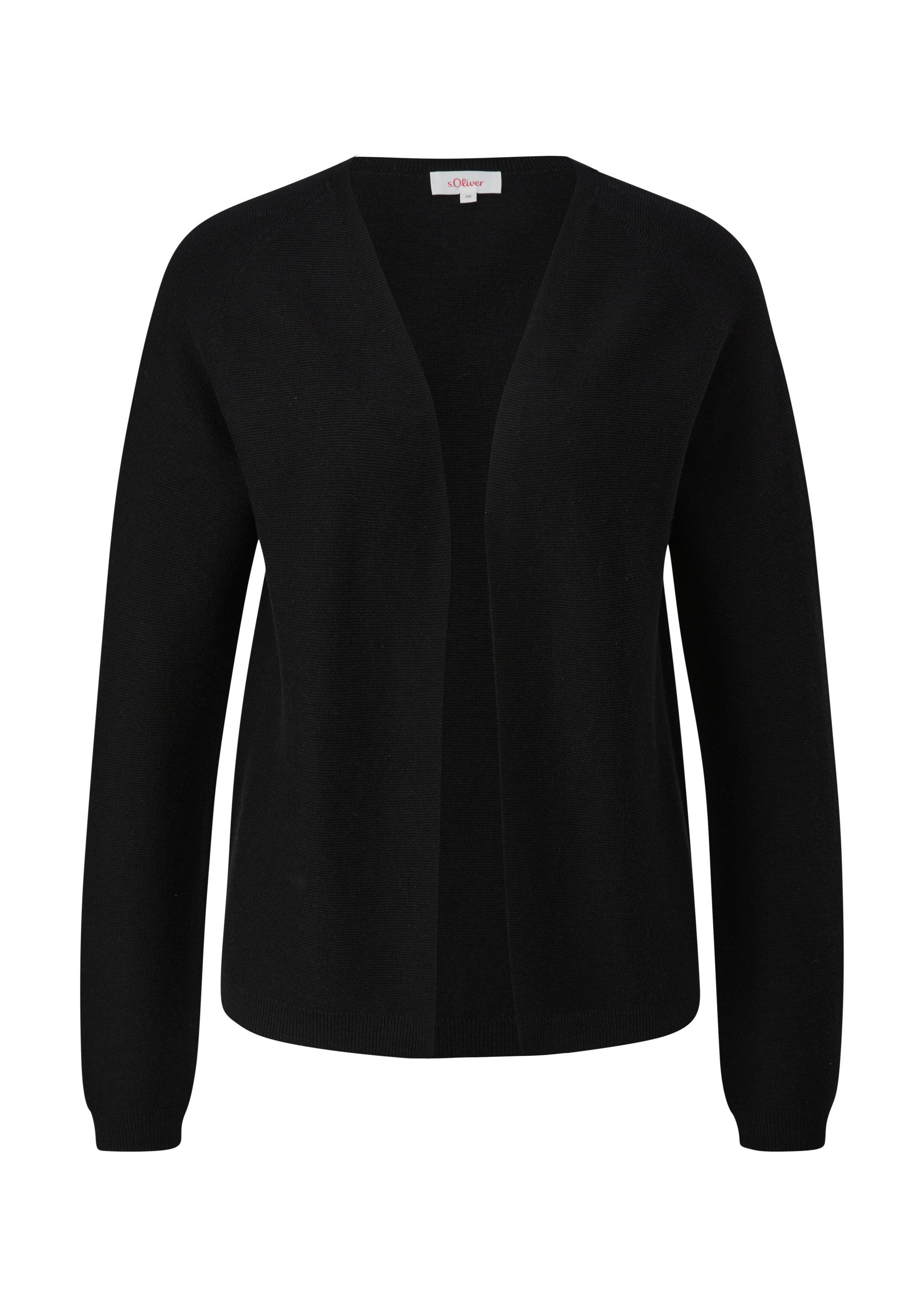 s.Oliver Cardigan Strickjacke Strickjacke aus Viskosemix