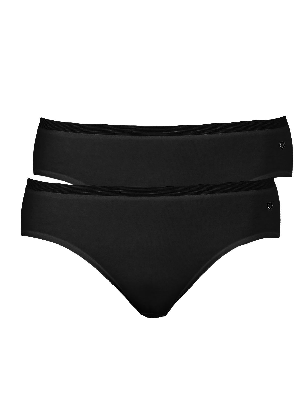 Hüftslip 2er Pack Damen Hüftslip Baumwolle-Elasthan