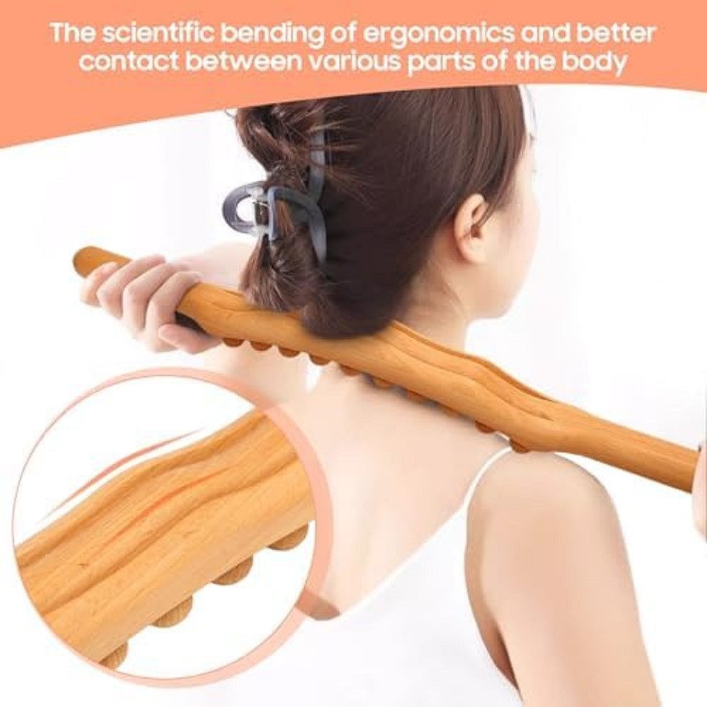 feinlux Massagegerät Anti Cellulite Massage Massagegerät Massageroller Roller Griff, Packung, Upgrade-Version, Massagestab mit zwanzig Noppen, Hergestellt aus n – Bild 3 von 5