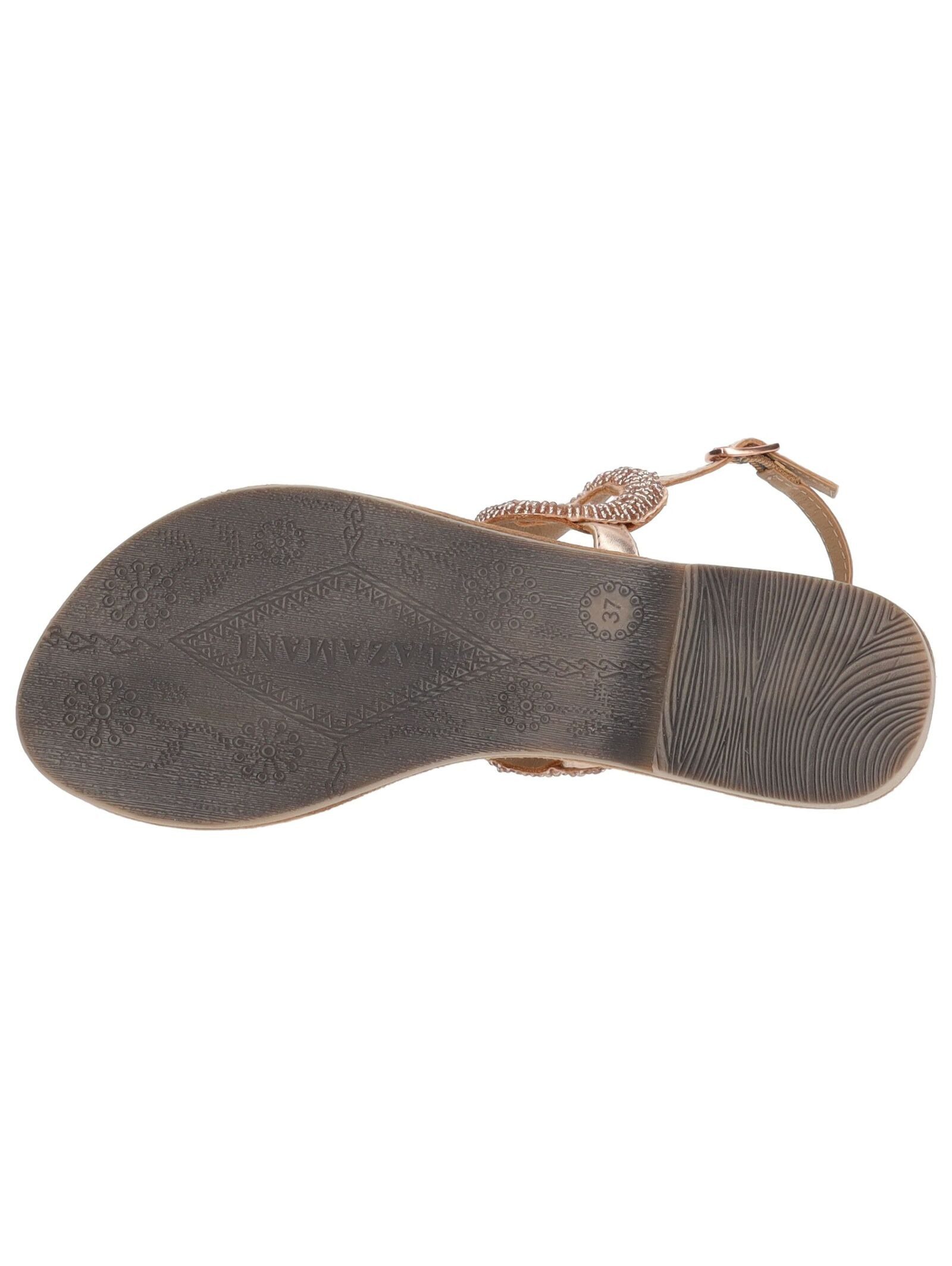 Lazamani Lazamani Sandalen Leder Riemchensandale