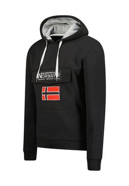 Geo Norway Hoodie Geographical Norway Herren Sweater GADRIEN WW6119H/GN Schwarz