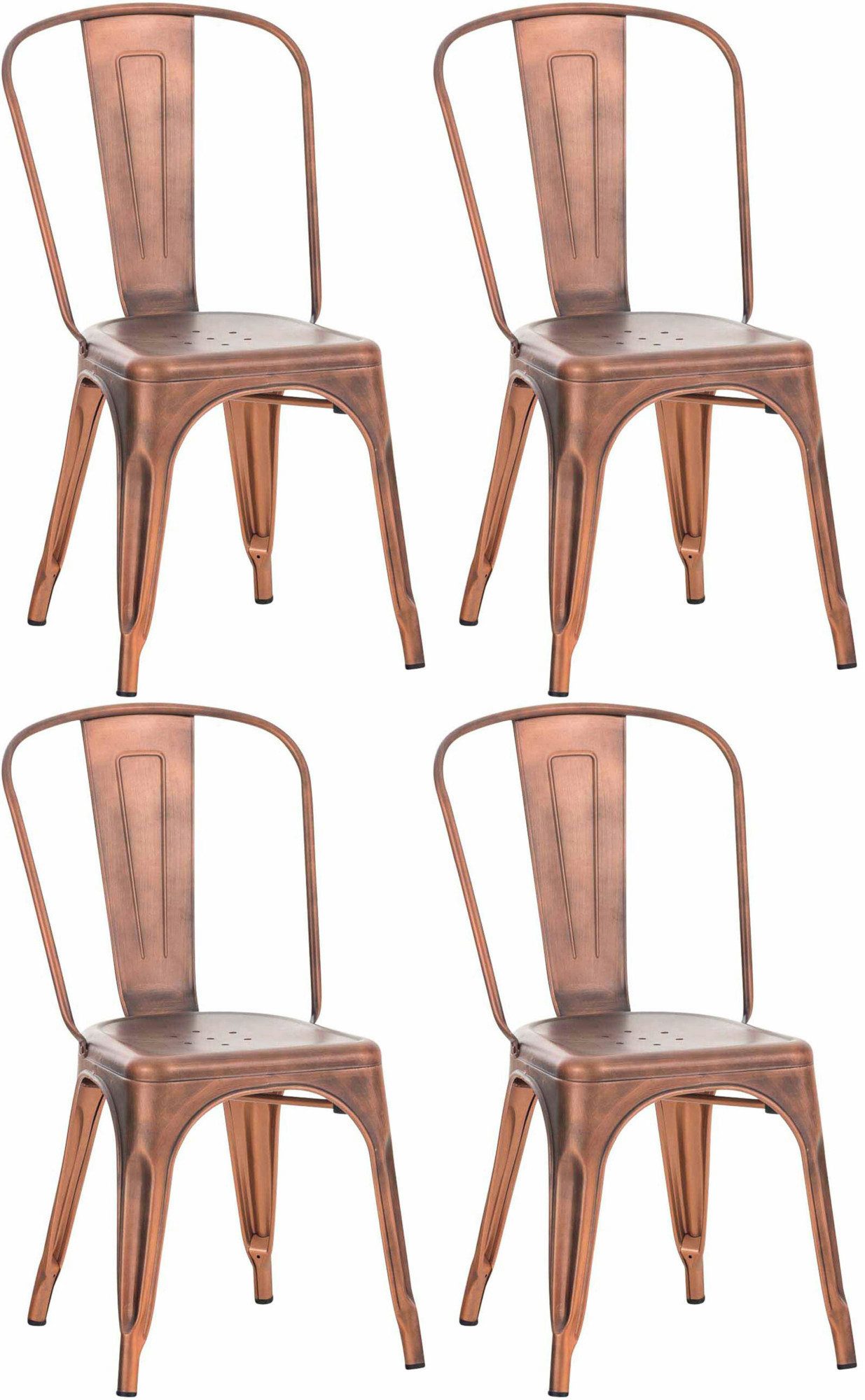 CLP Stapelstuhl Benedikt (4er Set), stapelbar, mit Lehnen, bis 200 kg