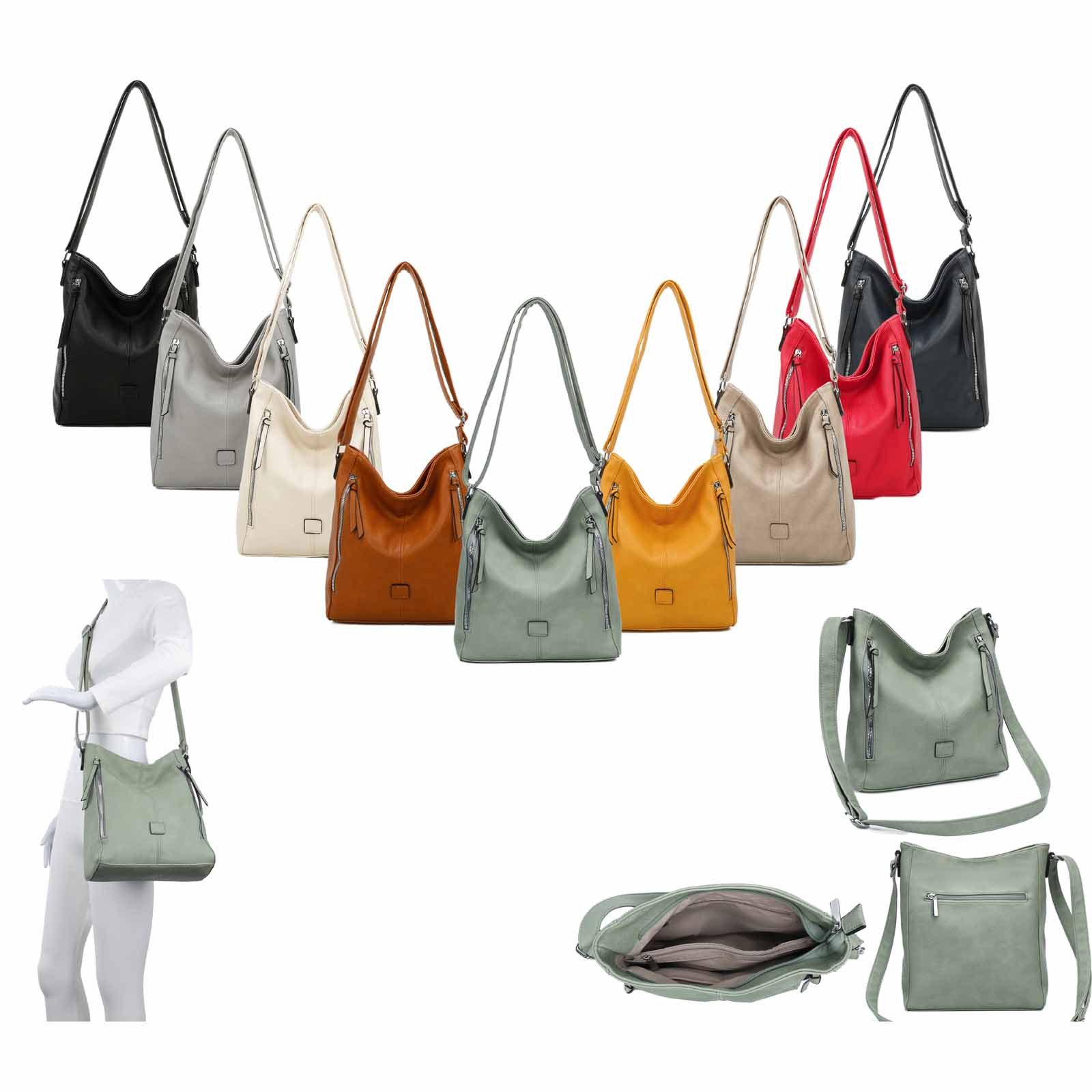 ITALYSHOP24 Schultertasche Damen Tasche Shopper Crossbody günstig online kaufen