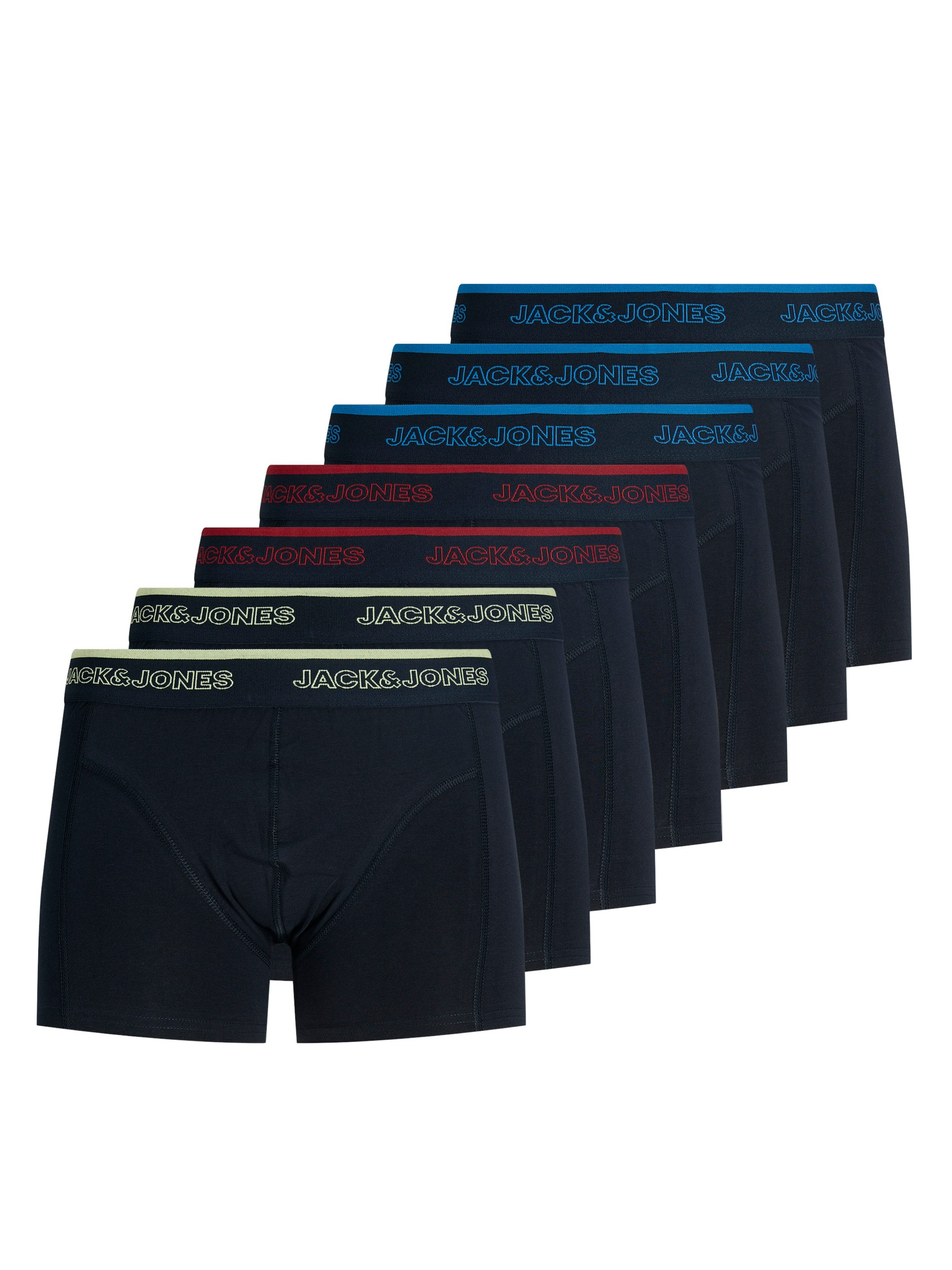Jack & Jones Trunk JACADRIAN SOLID TRUNKS 7 PACK (Packung, 7-St) Baumwollmischung, elastischer Bund