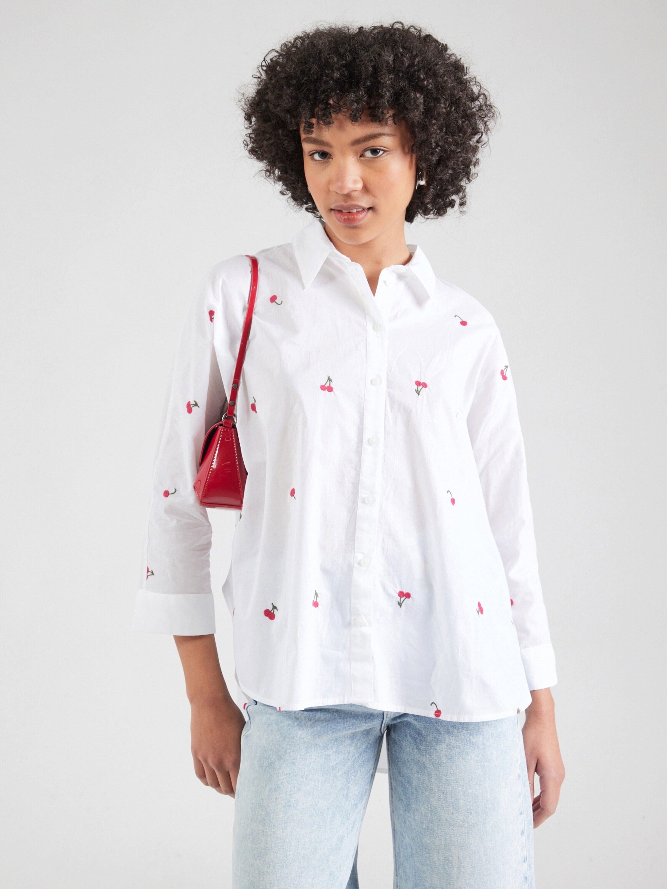 ONLY Funktionsbluse ONLNew Lina (1-tlg) Stickerei
