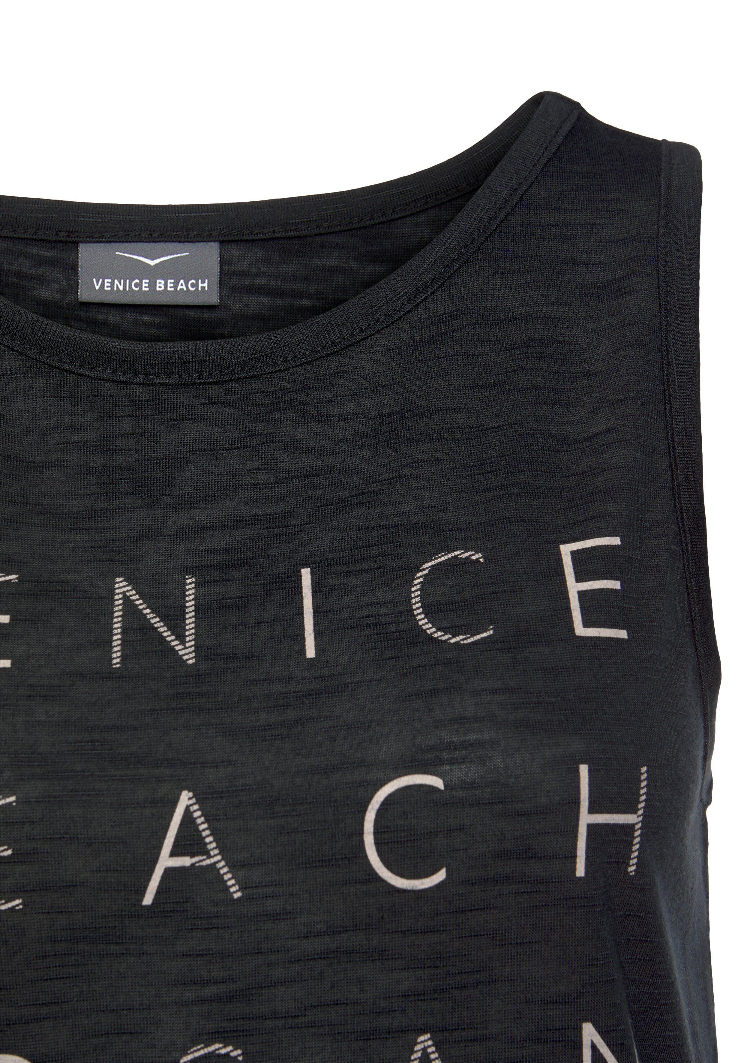 Venice Beach Tanktop mit Logoprint, Tanktop