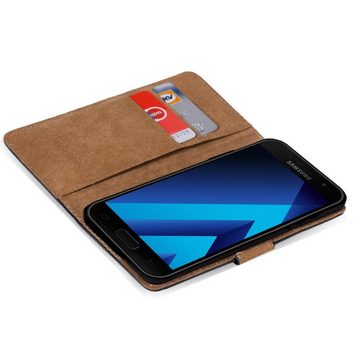CoolGadget Handyhülle Book Case Handy Tasche für Samsung Galaxy A3 2017 (A320) 4,7 Zoll, Hülle Klapphülle Flip Cover für Samsung A3 2017 Schutzhülle stoßfest