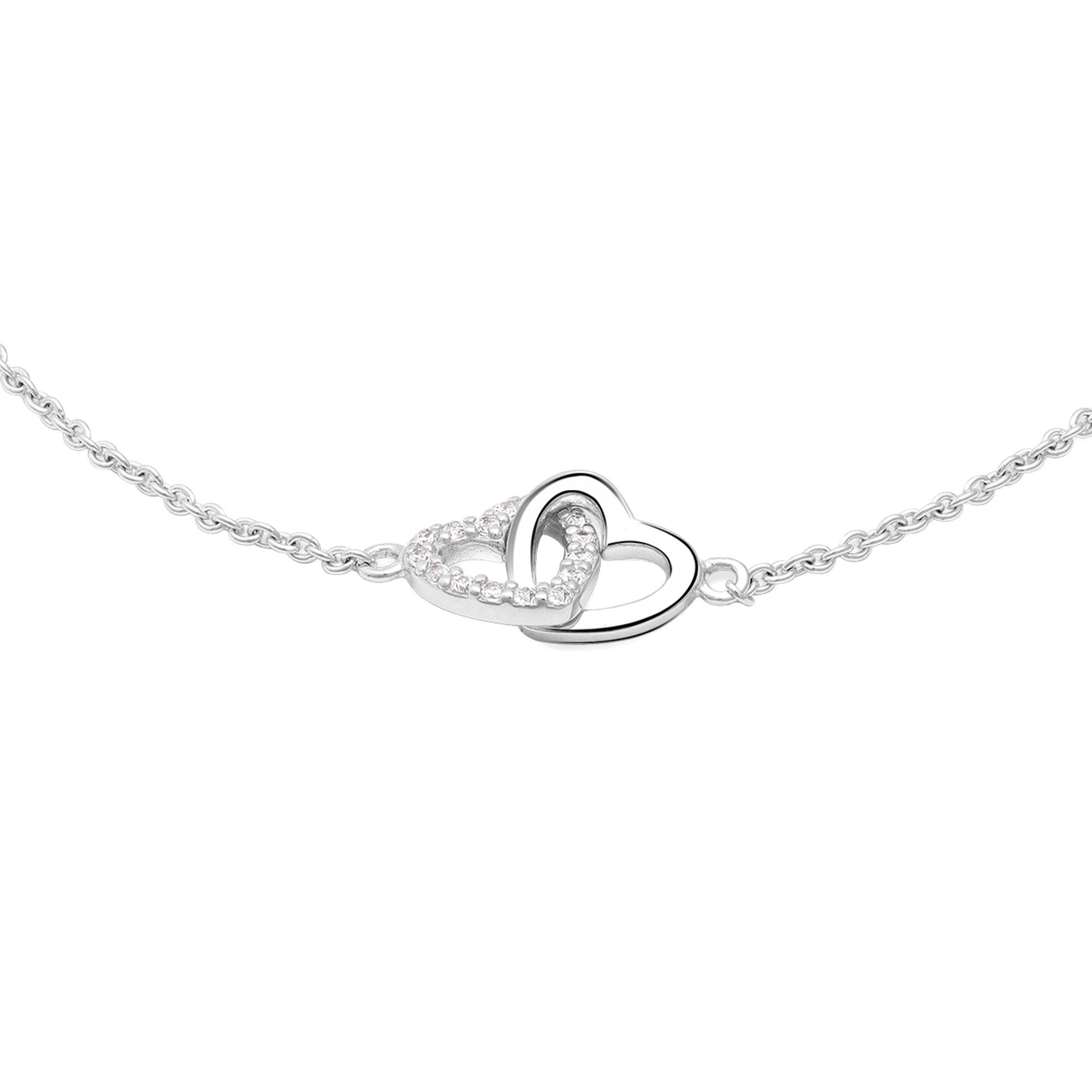 s.Oliver Armband Open Heart, Herz, mit Zirkonia (synth)