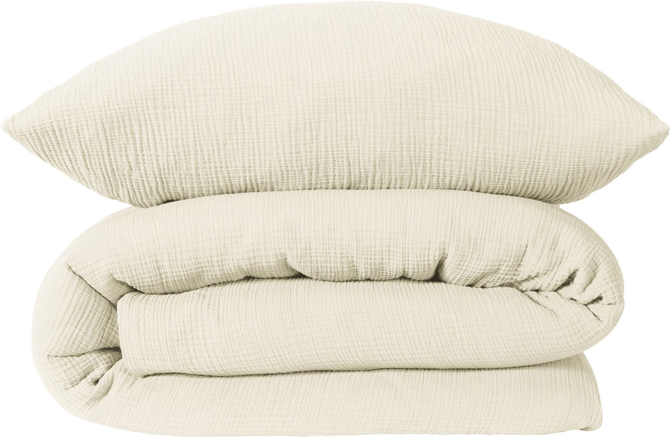 Schiesser Bettwäsche Molly aus supersofter Musselin-Qualität in gedeckten Farben, Musselin, 2 teilig, OEKO-TEX® MADE IN GREEN