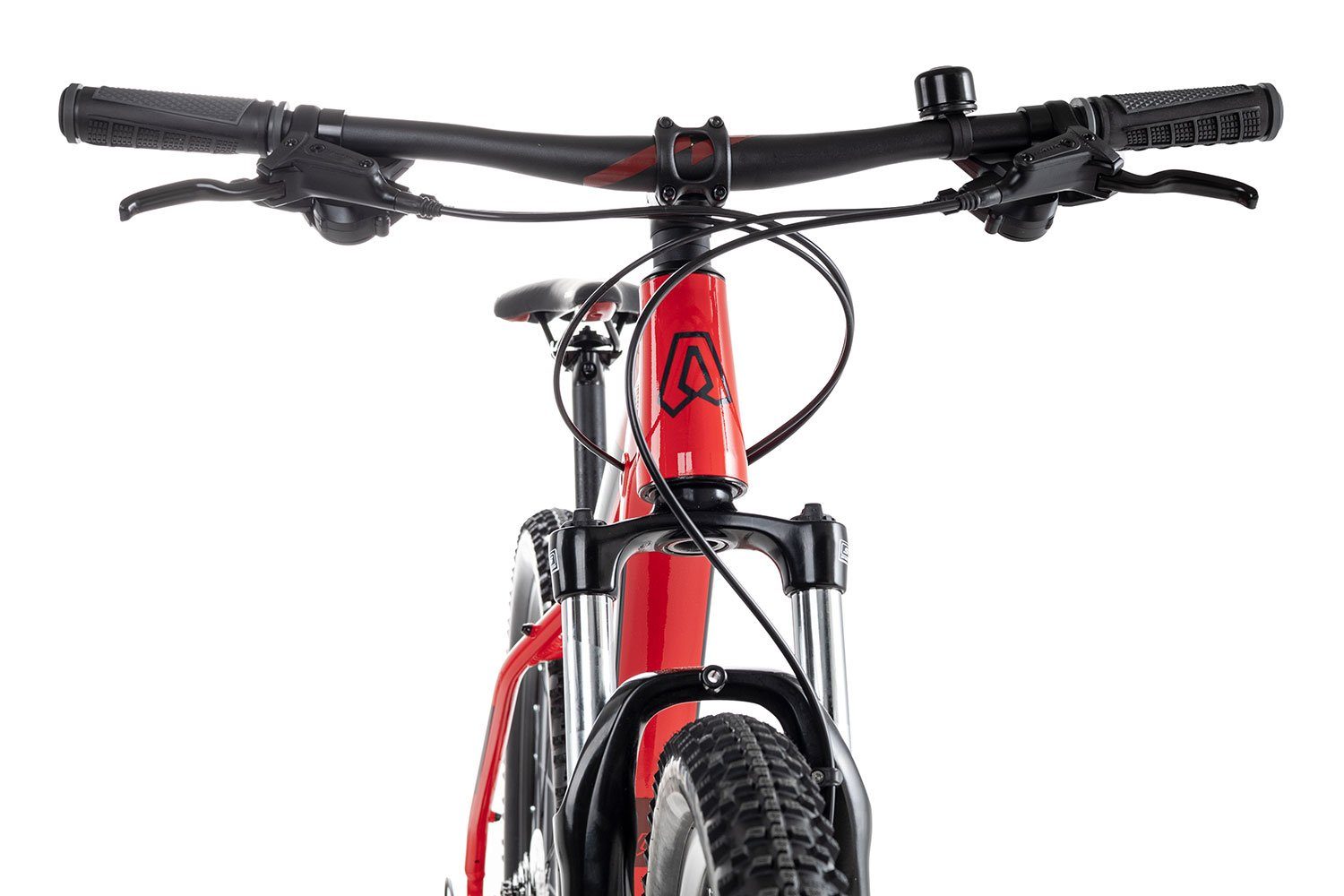 Axess Mountainbike BRASH 2022, red/black/red MTB-Hardtail Tourney 24 RD-TX800-8 Gang Kettenschaltung, rot/orange Shimano Schaltwerk