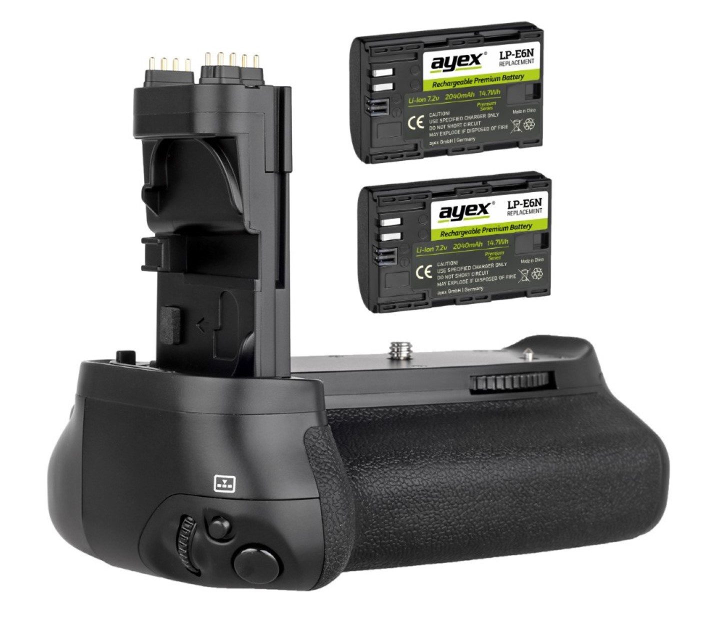 Batteriegriff für Canon EOS 70D 80D 90D inkl 2x LP-E6 Akku ähnlich BG-E14