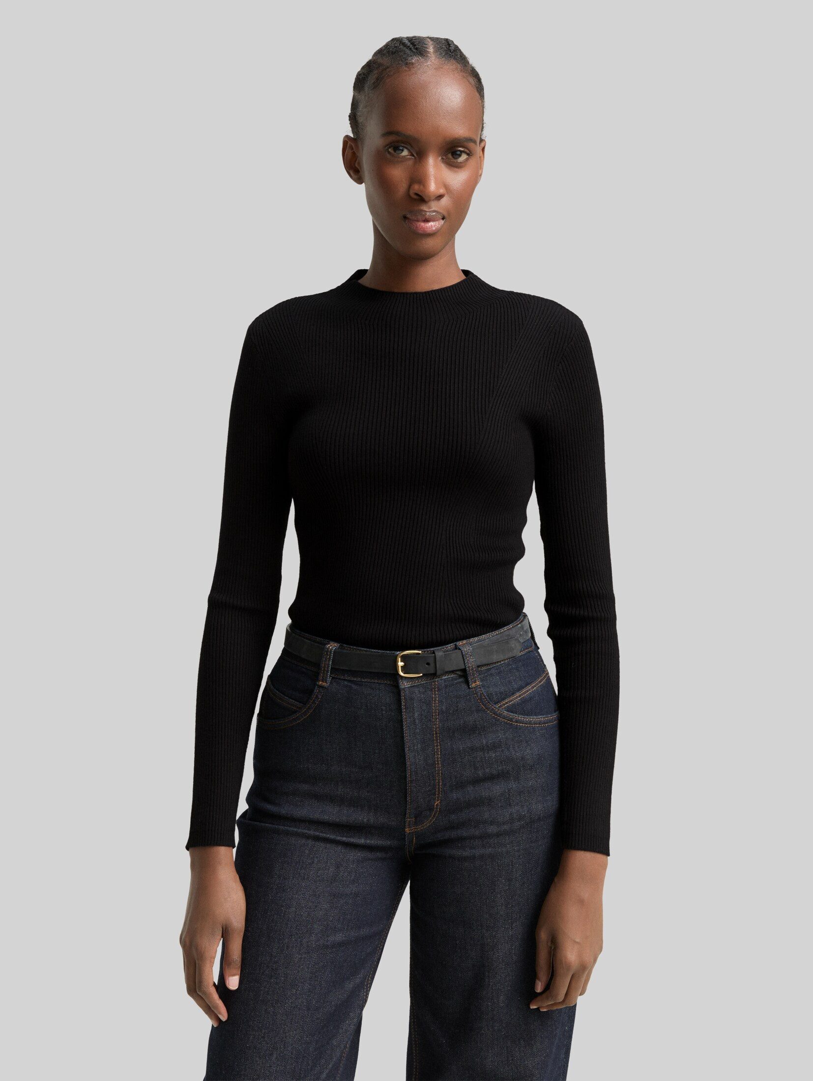 TOM TAILOR Denim Strickpullover Pullover & Strickjacken Tight Fit Strickpullover