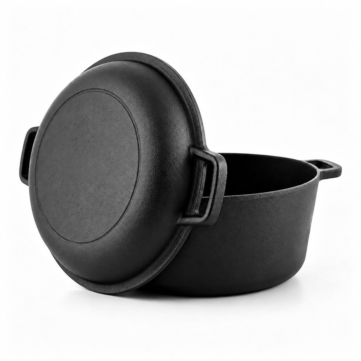GLIESE POWER Brotbackform 26 cm Gusseisen – 2-in-1 Topf & Deckel, 450°C, für alle Herdarten, Backöfen & Grills, Temperaturbeständig bis 450°C