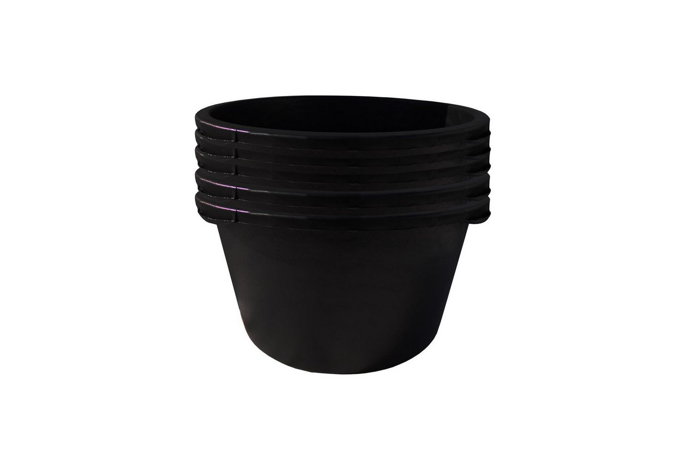 Thumbnail - Hossi's Wholesale Mörtelkübel 5x40 Liter Mörtelkübel Baukübel Mörtelwanne Zementkübel Rund Tuppen, (5-tlg)