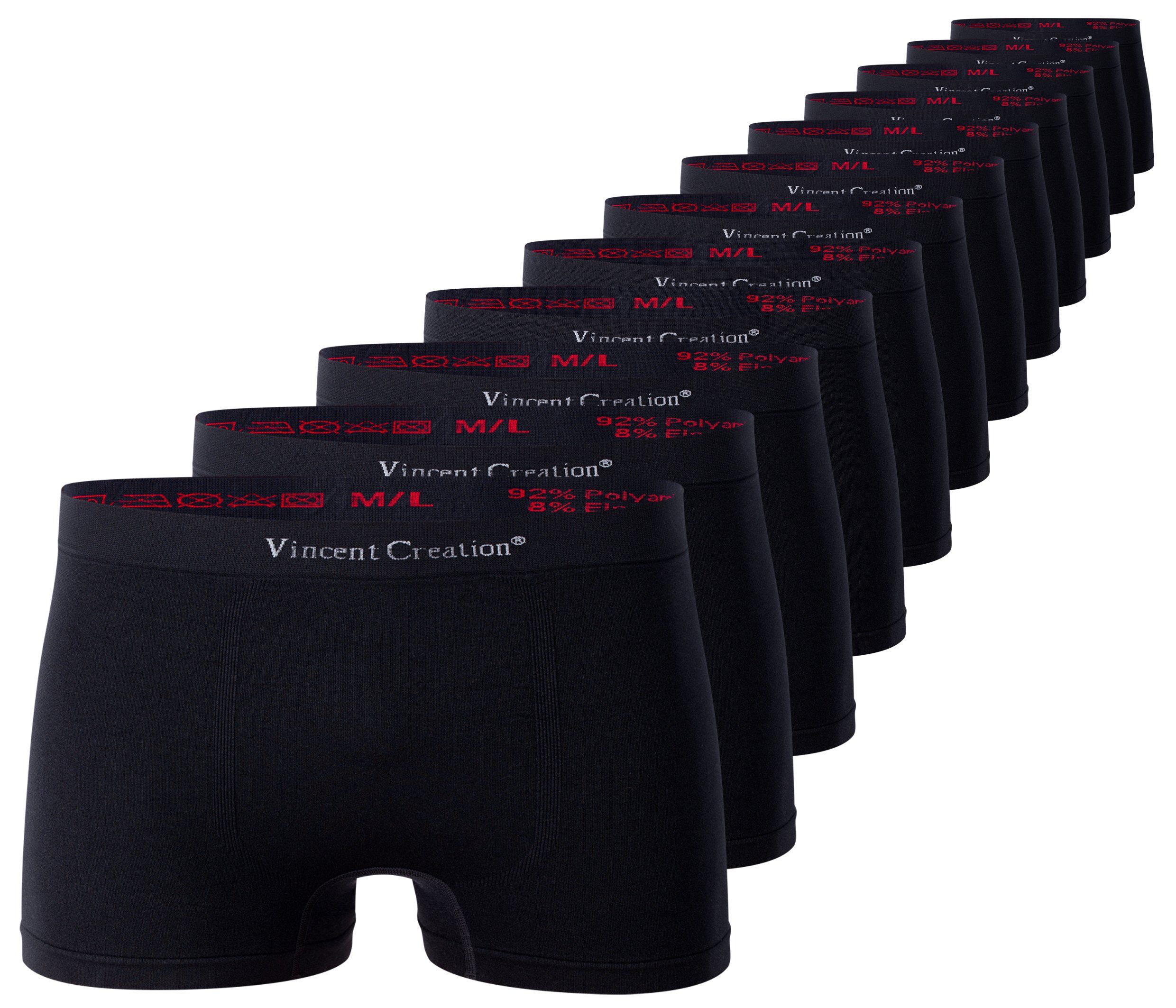 Vincent Creation® Boxershorts 12er Pack, Microfaser - Seamless (12-St) weiche Microfaser-Qualität