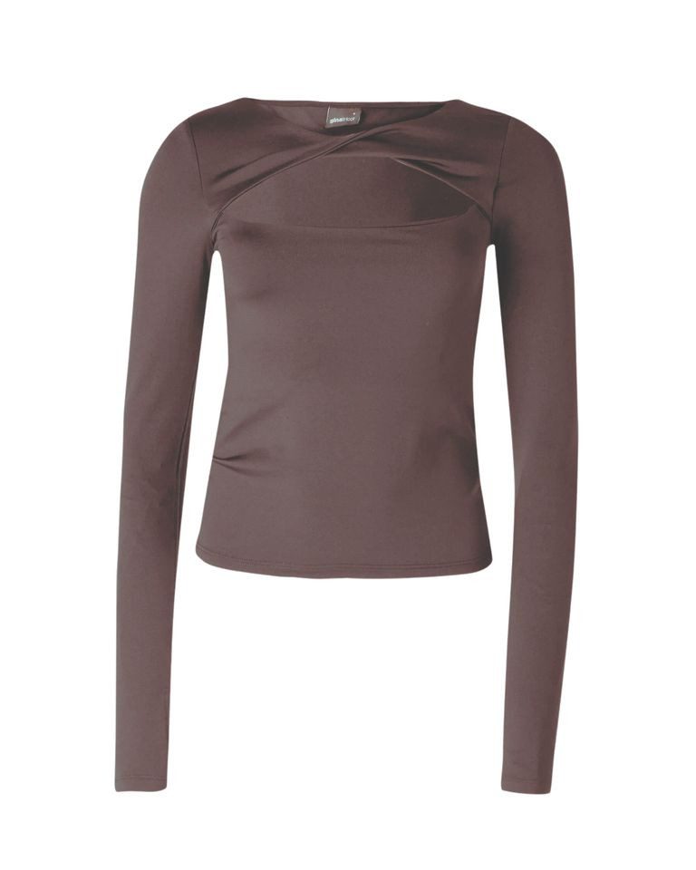 Gina Tricot Langarmshirt - Figurbetontes Shirt mit Extralangen Ärmeln