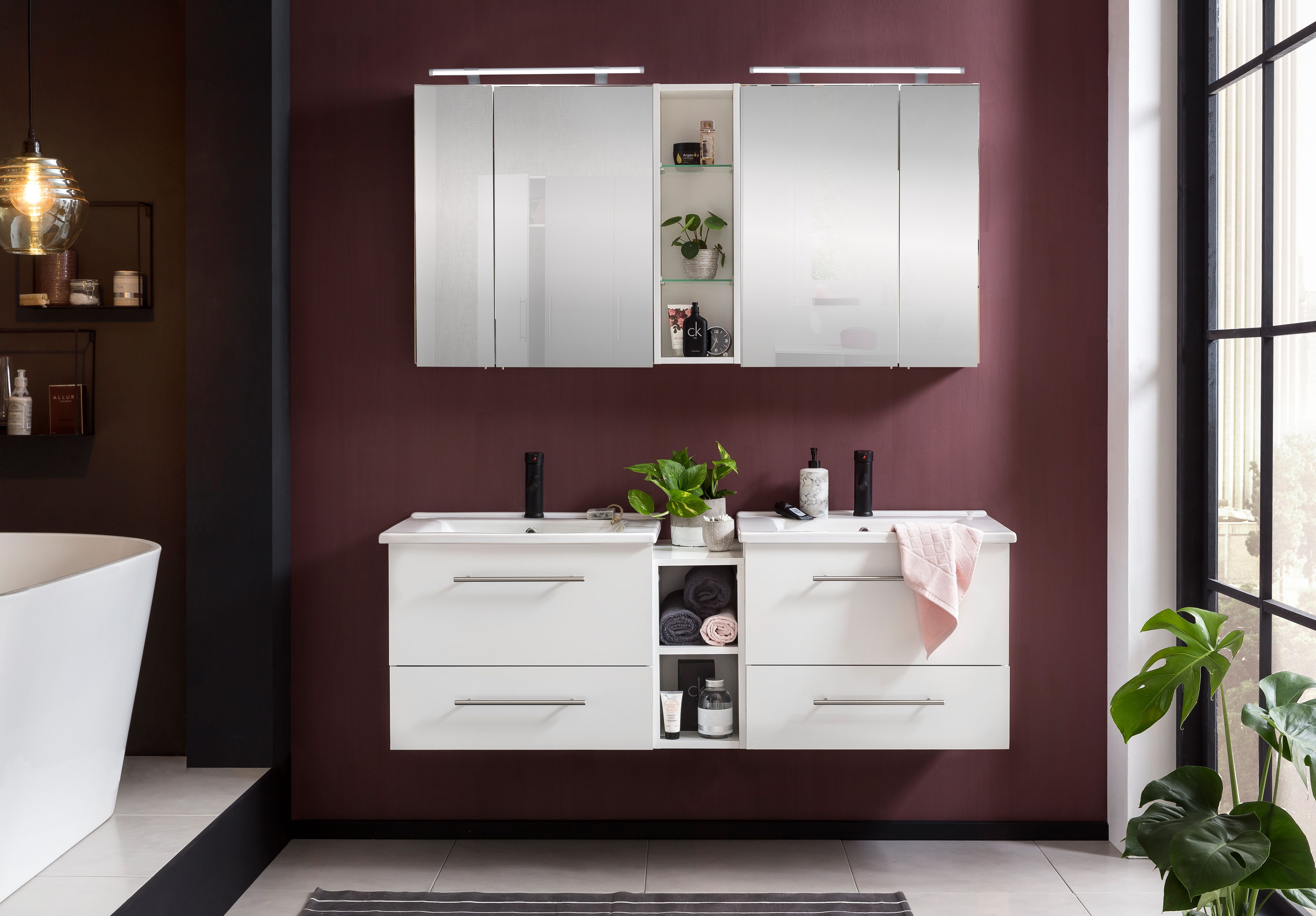 Schildmeyer Spiegelschrank Dorina, Spiegelschrank, Made in Germany, B: 60 cm Solide Verarbeitung - Dieses Produkt ist in Deutschland gefertigt