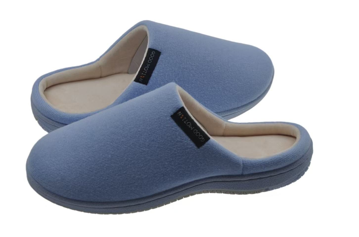 GOOD MOTION Winter Hausschuhe, Pantoffeln, rutschfest Plüsch Hausschuhe