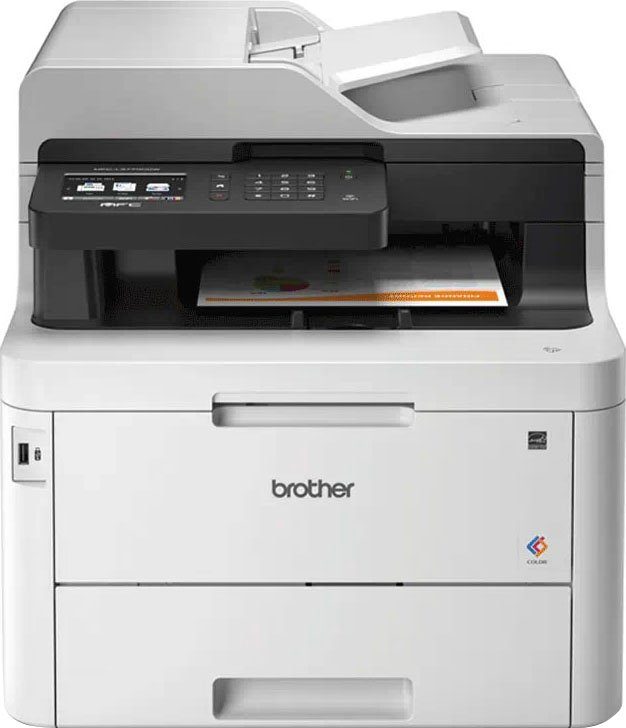 Brother MFC-L3770CDW Multifunktionsdrucker, (WLAN (Wi-Fi), LAN (Ethernet), NFC, Wi-Fi Direct)