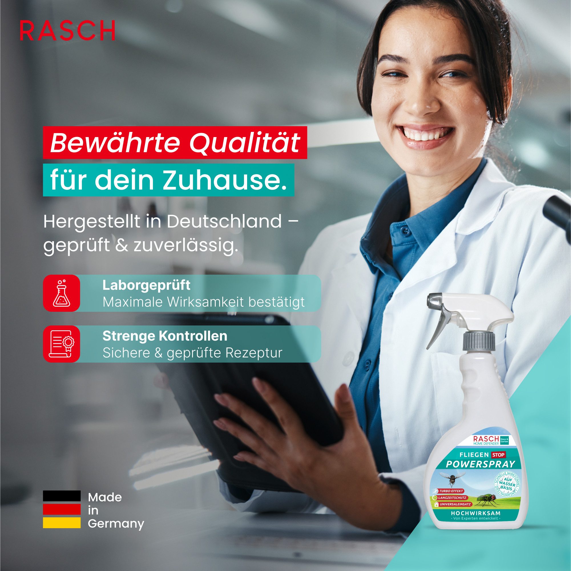 Rasch Insektenspray RASCH® HOME DEFENDER® Fliegen Stop Power Spray - (500ml), 500 ml, 500 ml – Bild 5 von 5